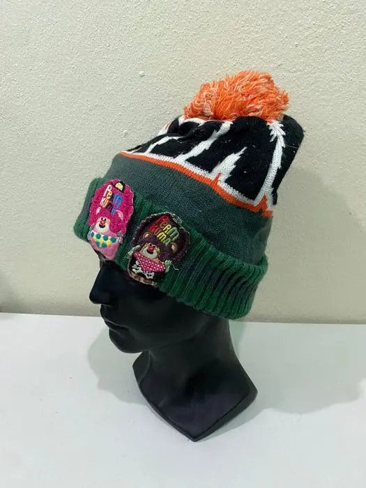 Japanese Brand × Kapital × Vintage Perm Kuma Cartoon Bobble Beanie Hat Size ONE SIZE - 3 Thumbnail