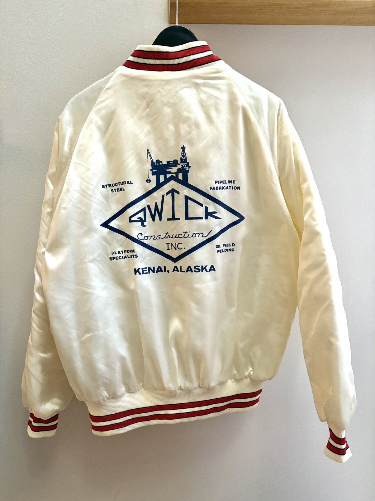 Dunbrooke Dunbrooke VTG 80s Qwick Construction Alaska satin jacket XL Size US XL / EU 56 / 4 - 1 Thumbnail
