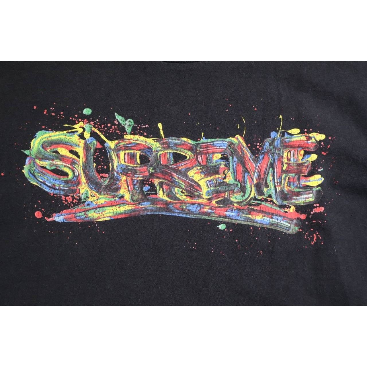 Supreme Supreme Paint Logo T-Shirt Made in USA Medium Black Size US M / EU 48-50 / 2 - 3 Thumbnail