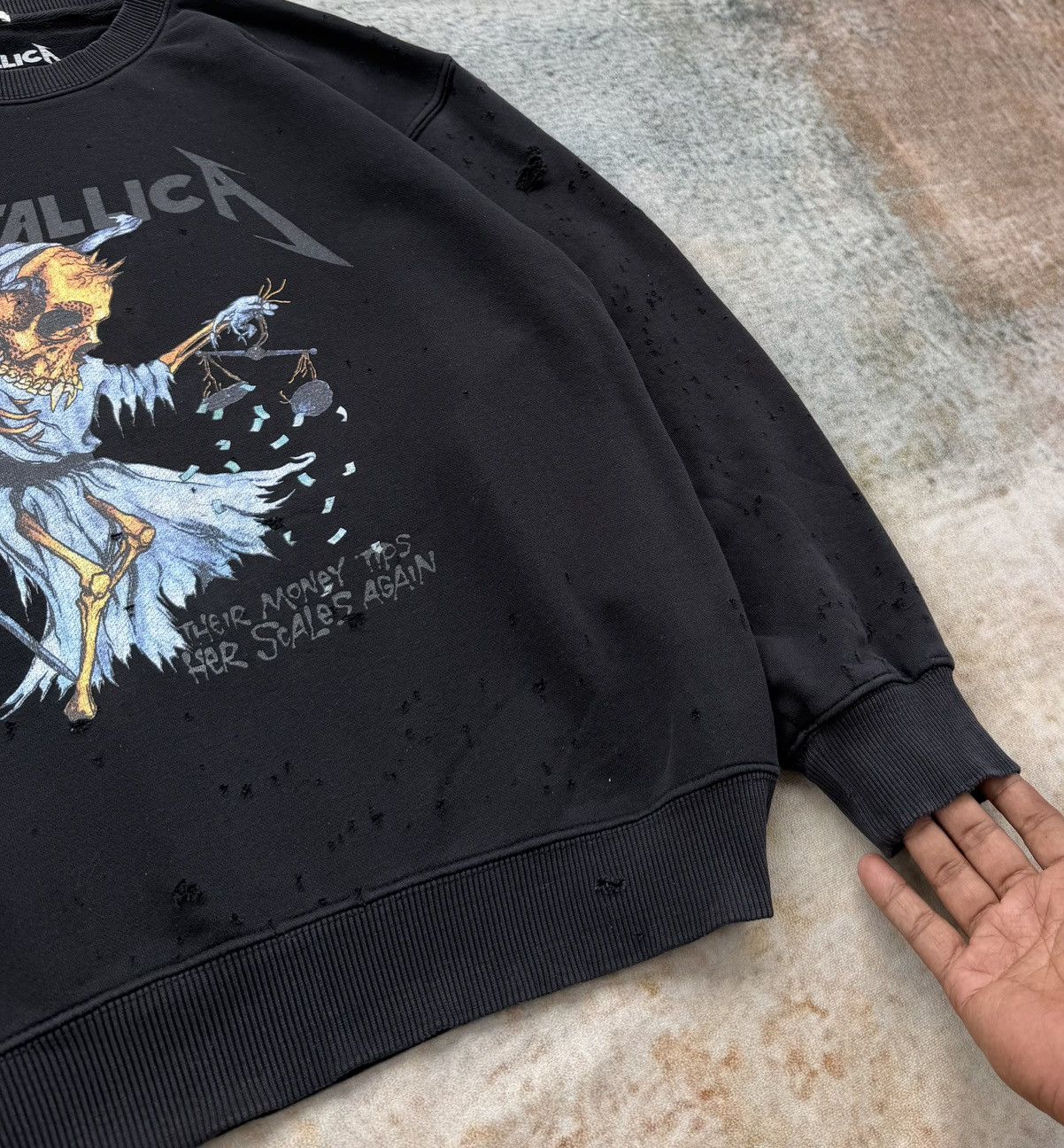 Metallica Metallica THRESHED Crewneck Size US M / EU 48-50 / 2 - 6 Thumbnail
