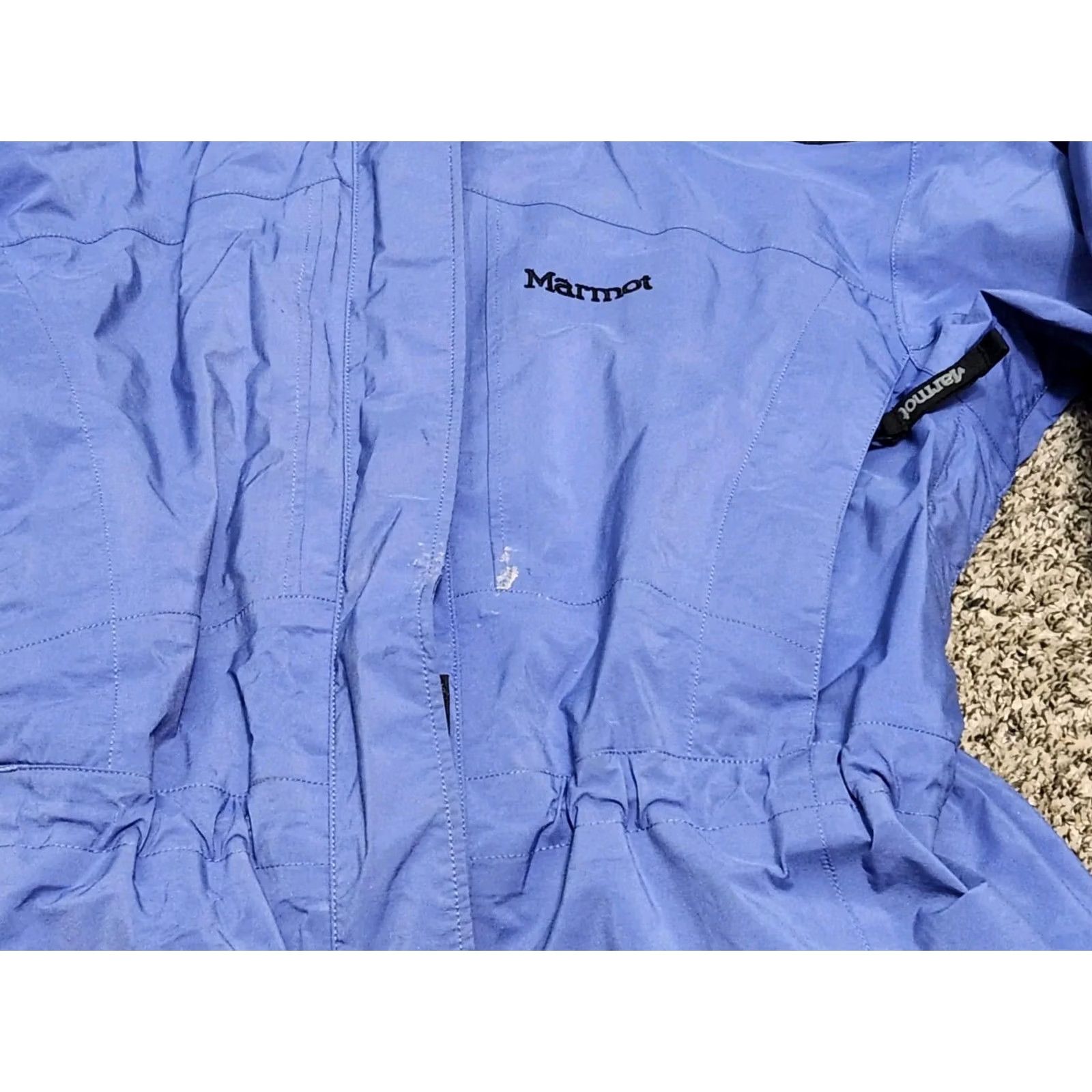 Marmot VINTAGE Marmot Womens Jacket Coat Large Ski Snowboard Hooded Waterproof Zipped Pockets Purple Size L / US 10 / IT 46 - 2 Thumbnail