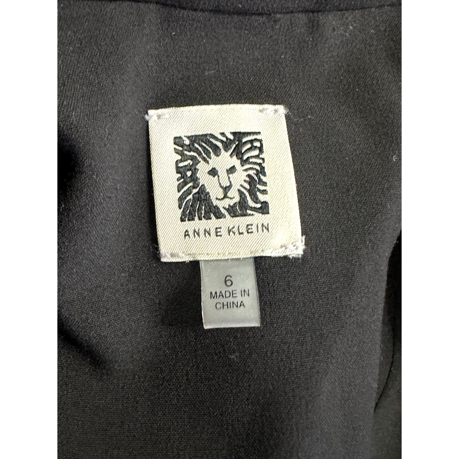 Anne Klein Ann Klein Blazer Jacket Notch Lapel Two Button Black Women 6 Size M / US 6-8 / IT 42-44 - 7 Thumbnail
