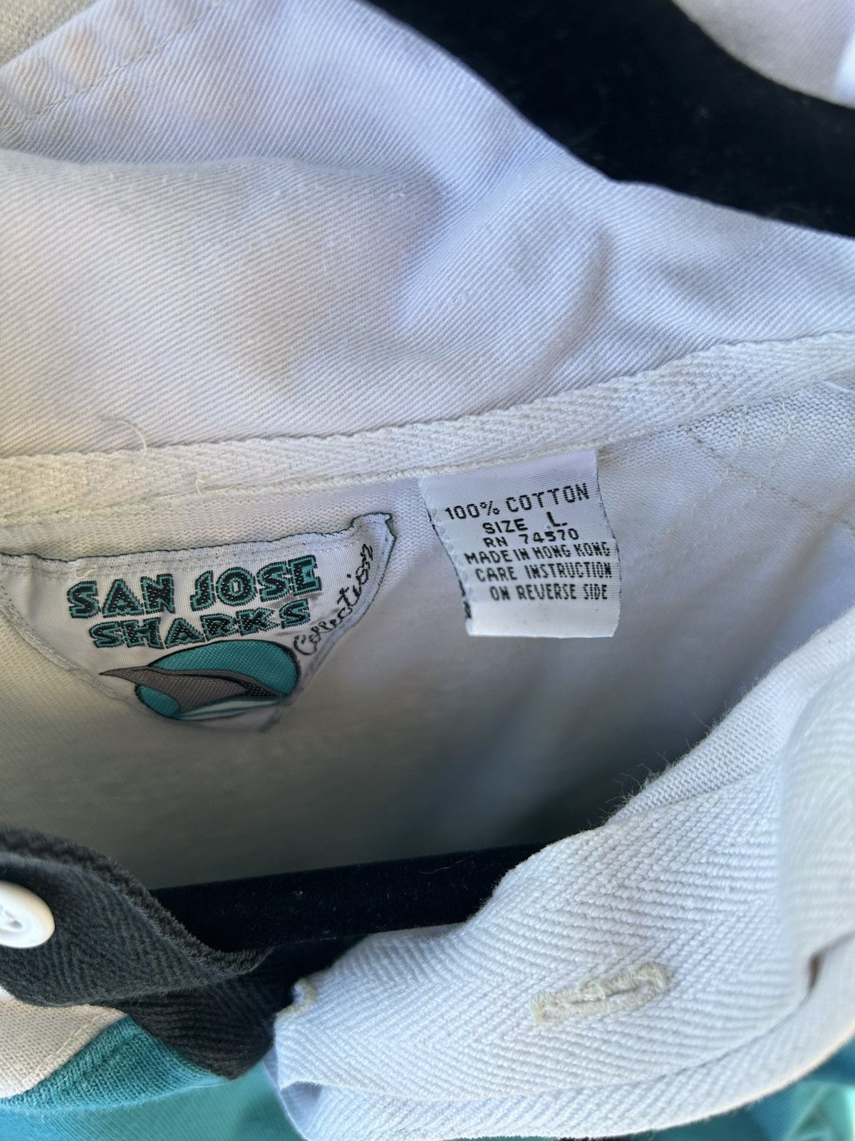 Vintage San Jose Sharks Shirt Size US L / EU 52-54 / 3 - 4 Thumbnail