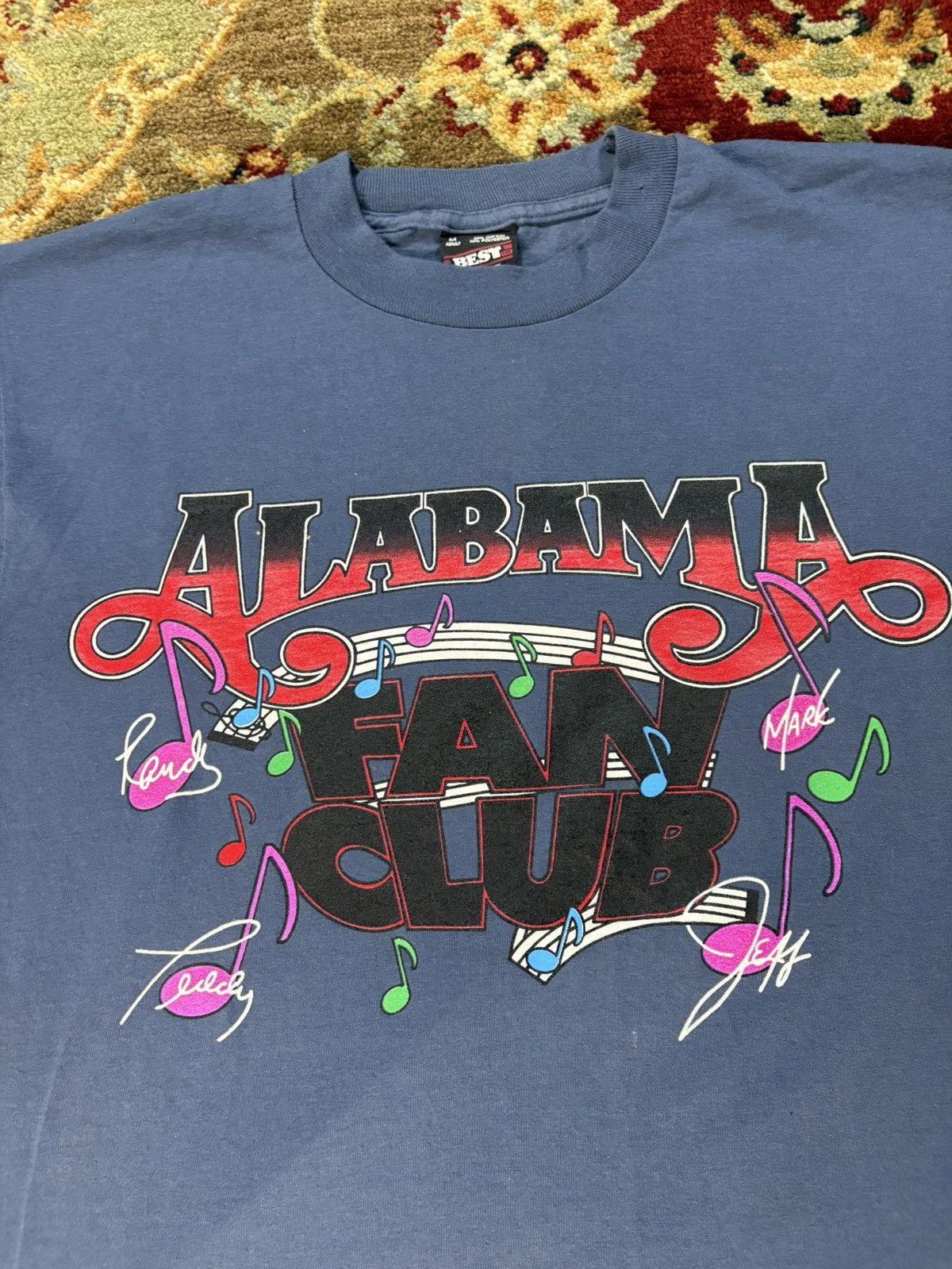 Band Tees × Vintage 1990’s Alabama Band Tour Fan Club T-Shirt Size US M / EU 48-50 / 2 - 3 Thumbnail