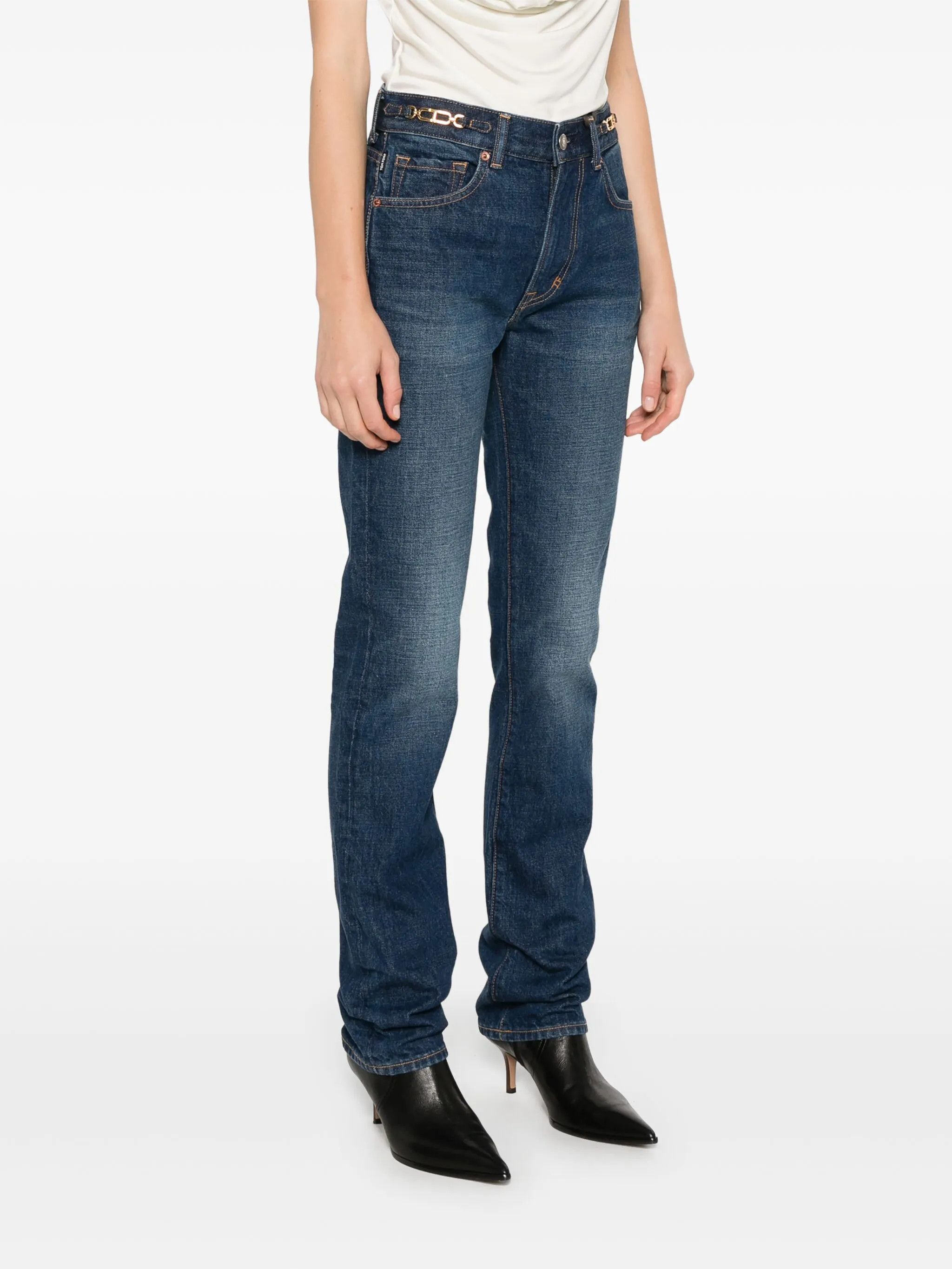 Tom Ford o1w1db10525 PAD116 Straight-Leg Jeans in Blue Size 34" / US 12 / IT 48 - 3 Thumbnail
