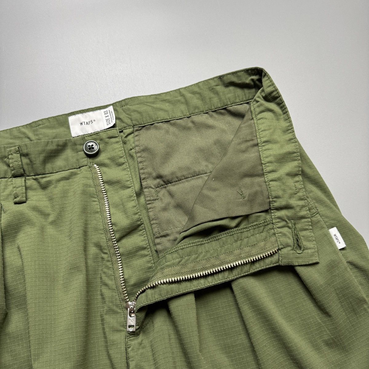 Wtaps WTAPS - Green Nylon Tuck 01 Ripstop Coolmax - Pants Size US 34 / EU 50 - 8 Thumbnail