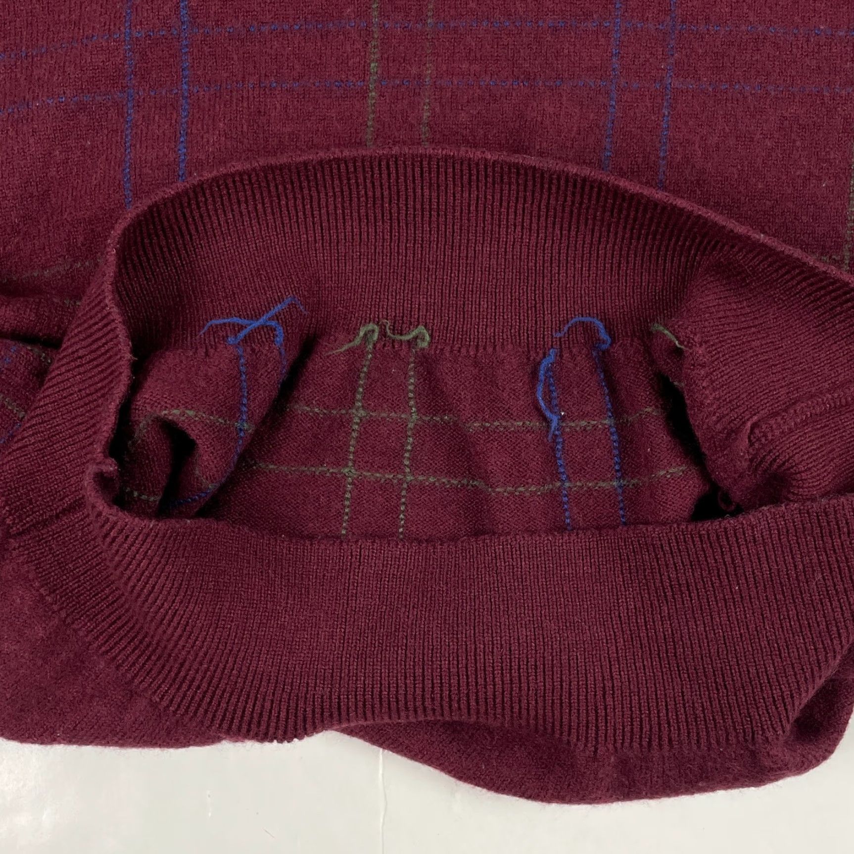 Vintage VINTAGE Bobby Jones Sweater Mens Large Red Wool Long Sleeve Pullover Golf Check Size US L / EU 52-54 / 3 - 6 Thumbnail