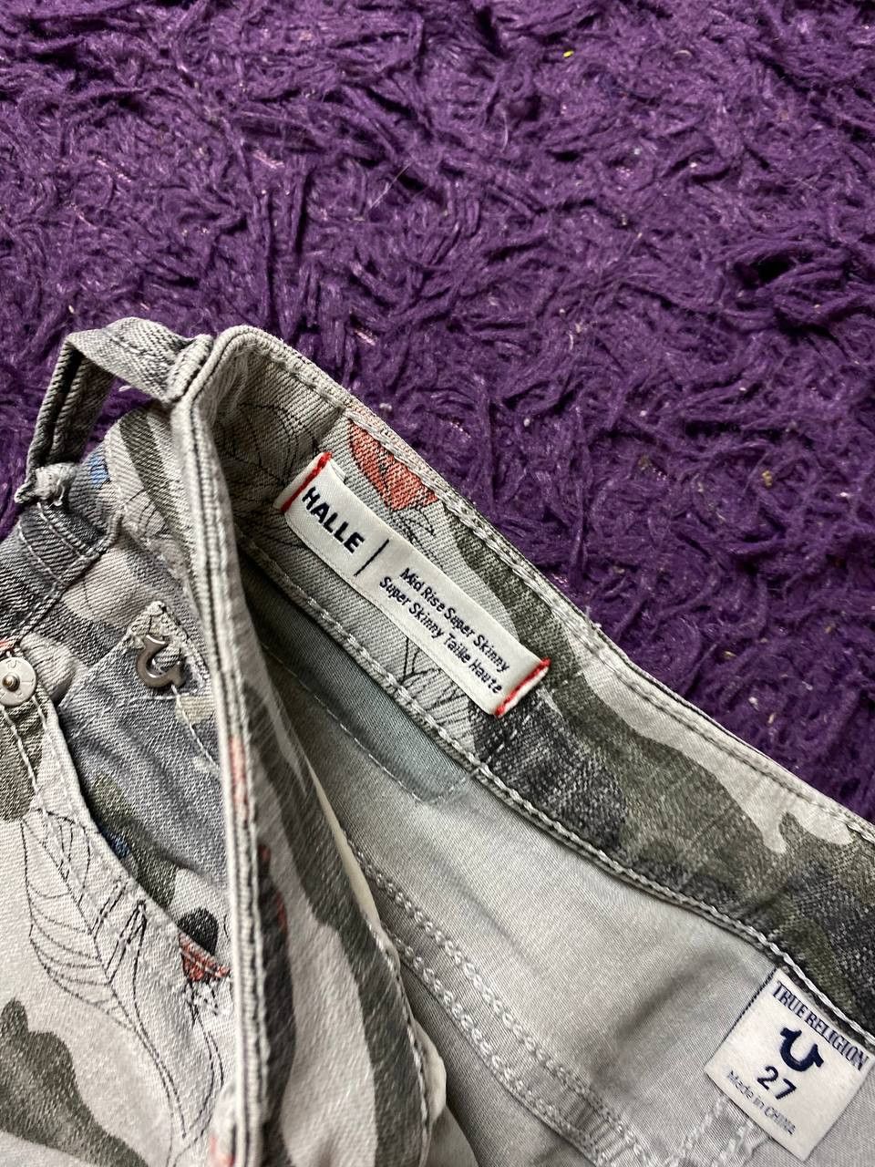 True Religion True Religion Vintage jeans print Y2K MID RISE SKINNY Size 27" / US 4 / IT 40 - 3 Thumbnail