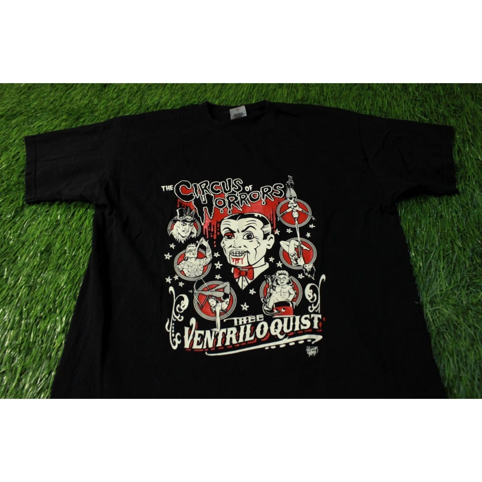 Fruit Of The Loom VINTAGE Fruit of the Loom Shirt M Black CIRCUS HORROR Y2K BAND JERSEY TEE SIZE MEDIUM Size US M / EU 48-50 / 2 - 3 Thumbnail