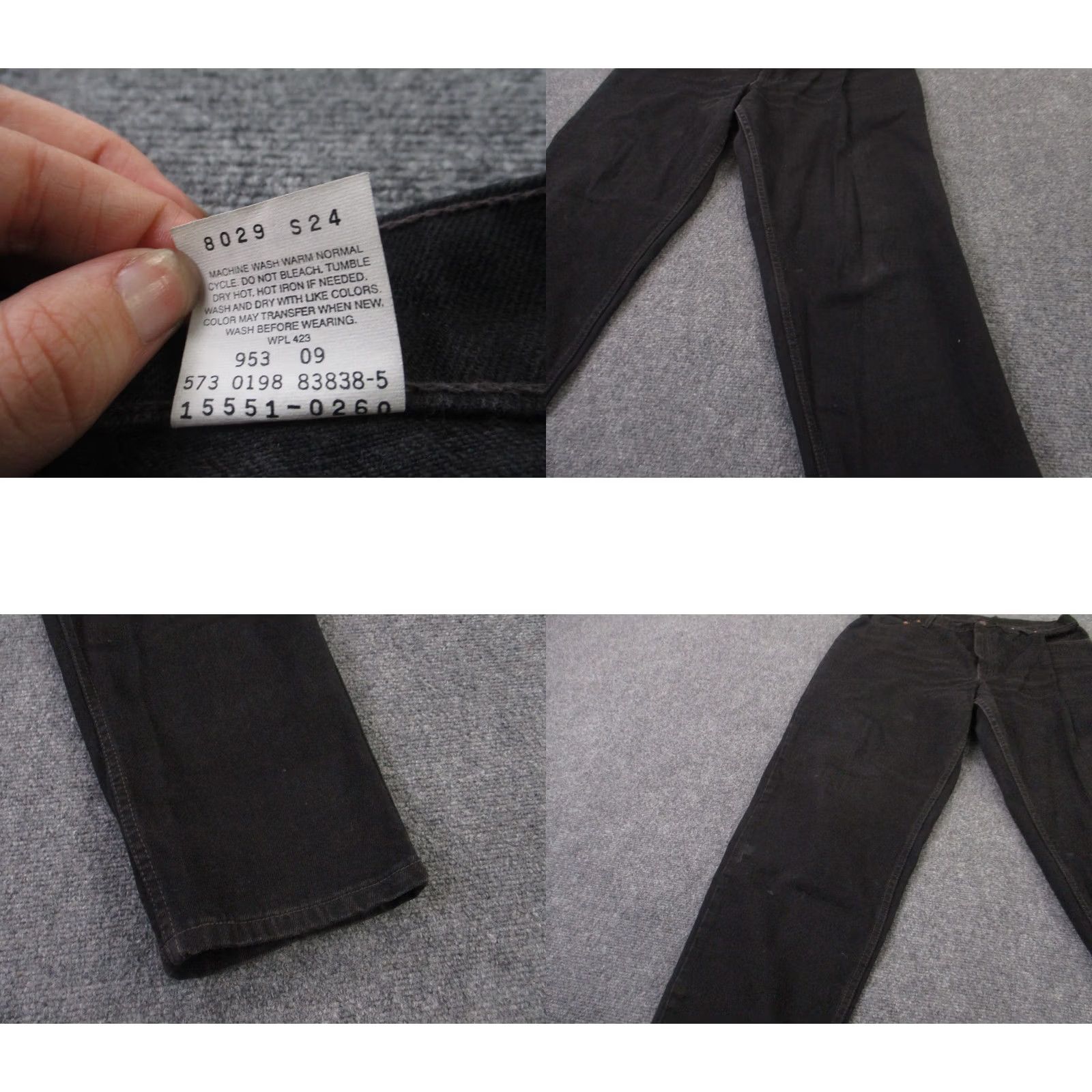 Levi's Levi's 550 Jeans Womens 18 Plus Denim Straight Relaxed Black 31in Inseam Size Type Plus Womens Jeans Size 25" / US 0 / IT 36 - 8 Thumbnail