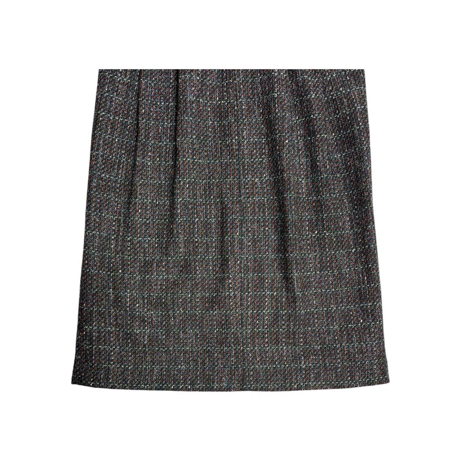 Other Vintage Tweed Belted Wool Pencil Skirt Women 12 David N. Size 34" / US 12 / IT 48 - 12 Thumbnail