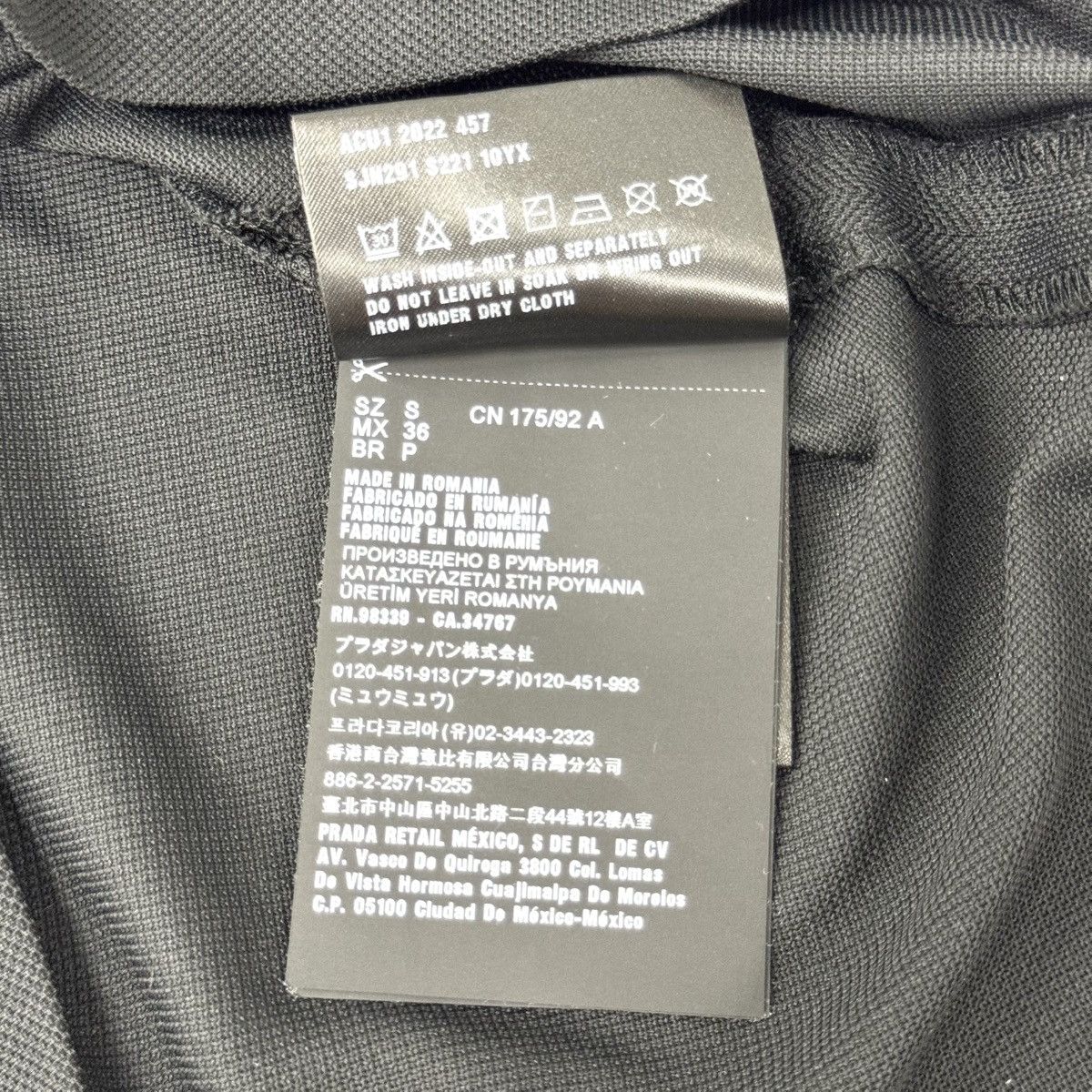 Prada Prada Linea Rossa Beyond The Line Pique Polo Shirt Black Size US S / EU 44-46 / 1 - 7 Thumbnail