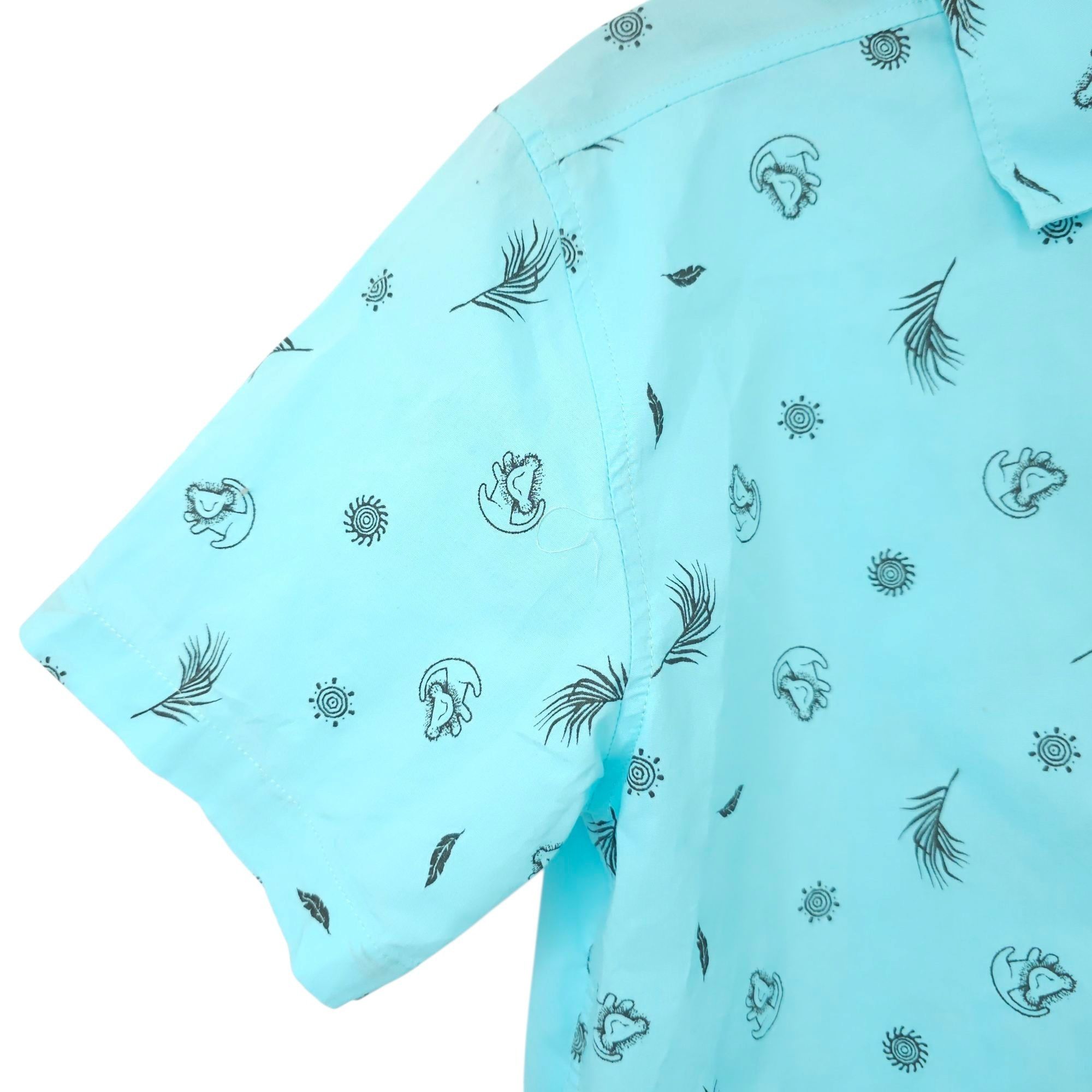 Disney Disney The Lion King Woven Button Front Shirt Adult S Simba Size US S / EU 44-46 / 1 - 10 Thumbnail