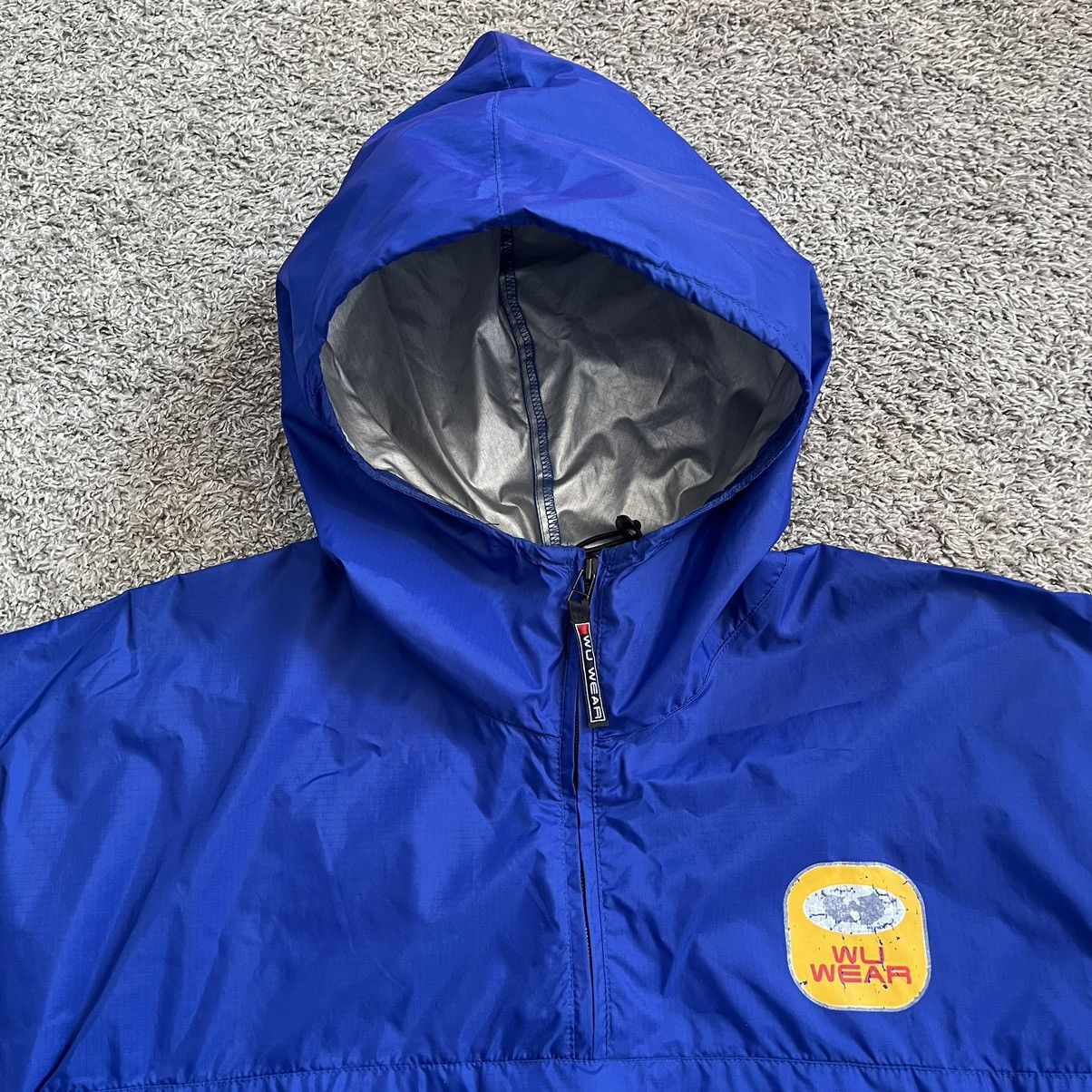 Wu-Tang Clan 🔴Wu-Wear Jacket Size XL Wu-Tang Blue Windbreaker Hoodie Rare Size US XL / EU 56 / 4 - 4 Thumbnail
