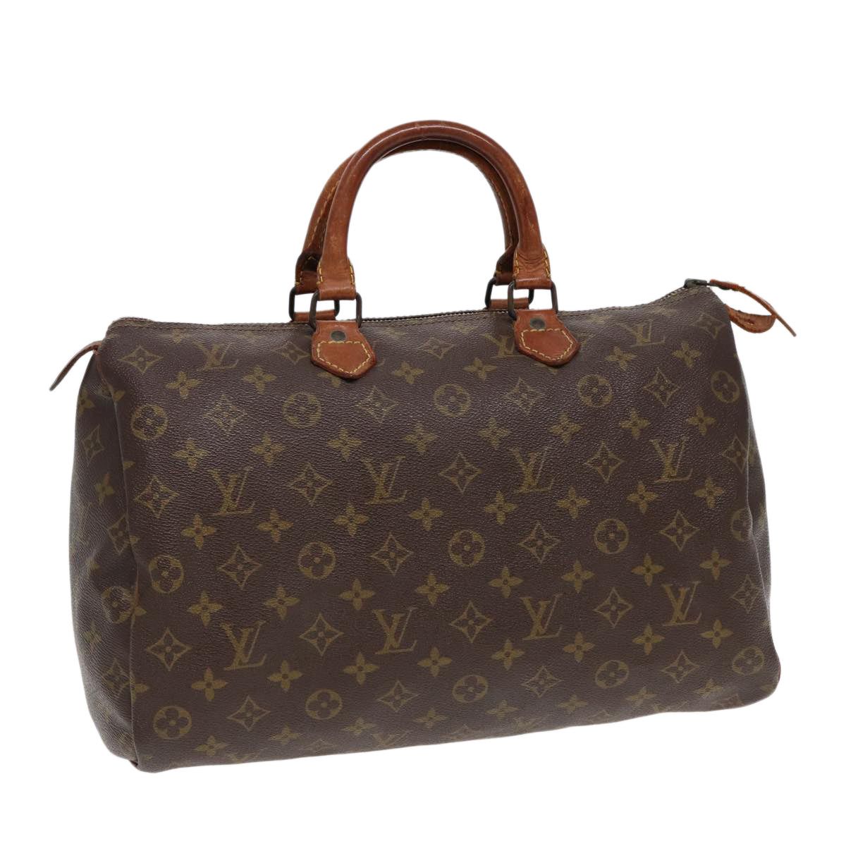 Louis Vuitton LOUIS VUITTON Monogram Speedy 35 Hand Bag Vintage M41524 LV Auth 86576 Grailed