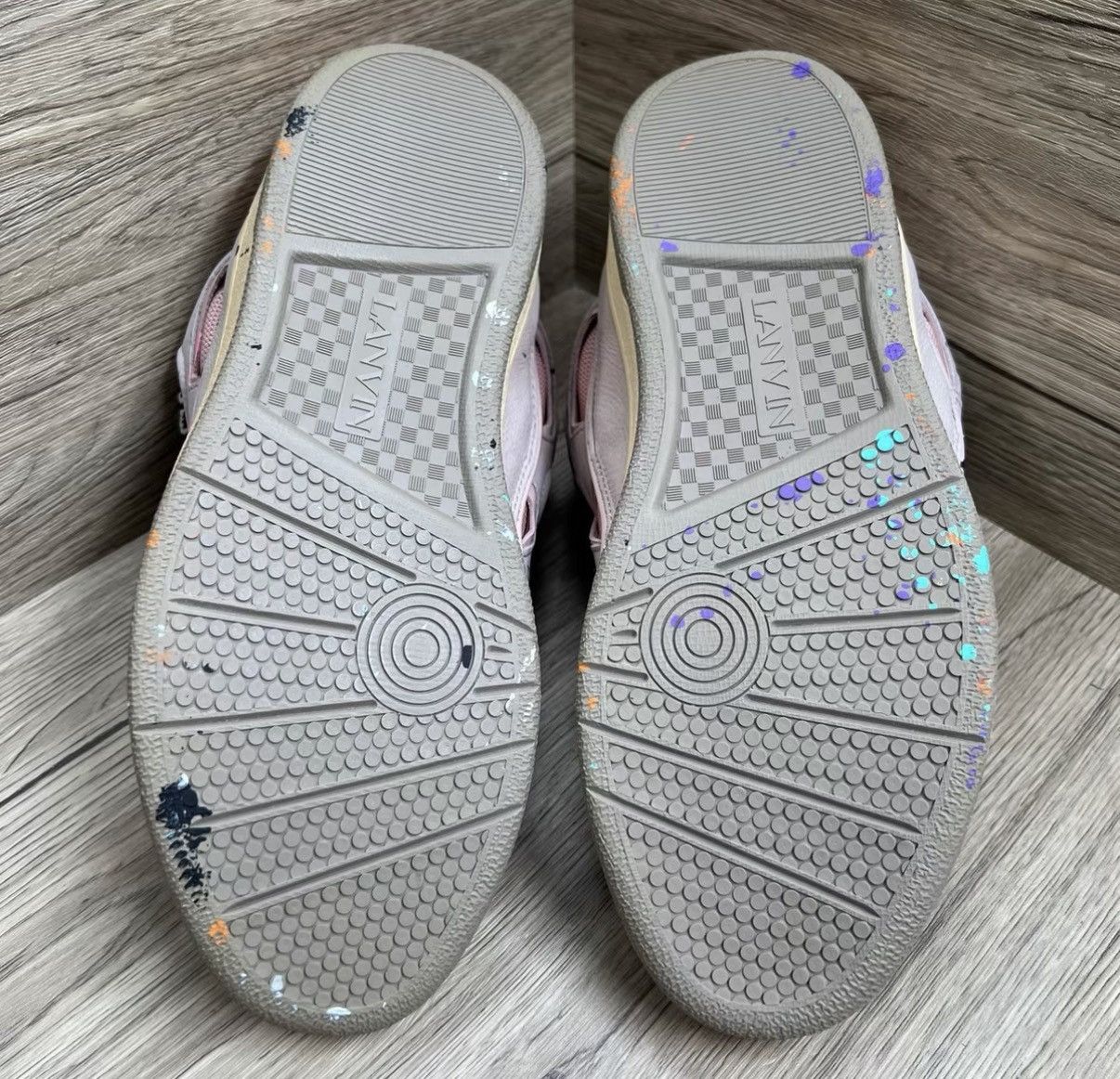 Lanvin Lanvin x Gallery Dept Curb Pink Splash Bread Sneakers J41 Size US 8.5 / EU 41-42 - 6 Thumbnail