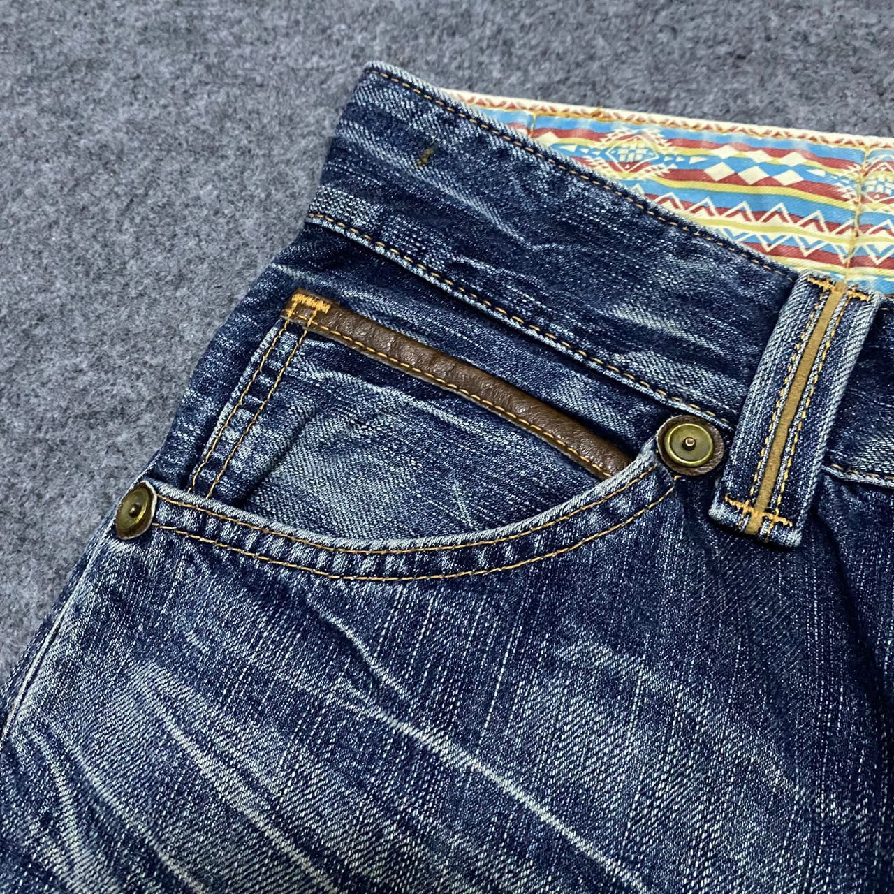 If Six Was Nine Vintage Edwin Exclusive Vintage Distressed Denim Jeans Size US 31 - 10 Thumbnail