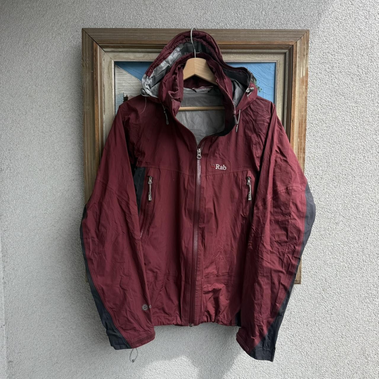Rab Rab red waterproof jacket with hood Windbreaker Size M / US 6-8 / IT 42-44 - 1 Thumbnail