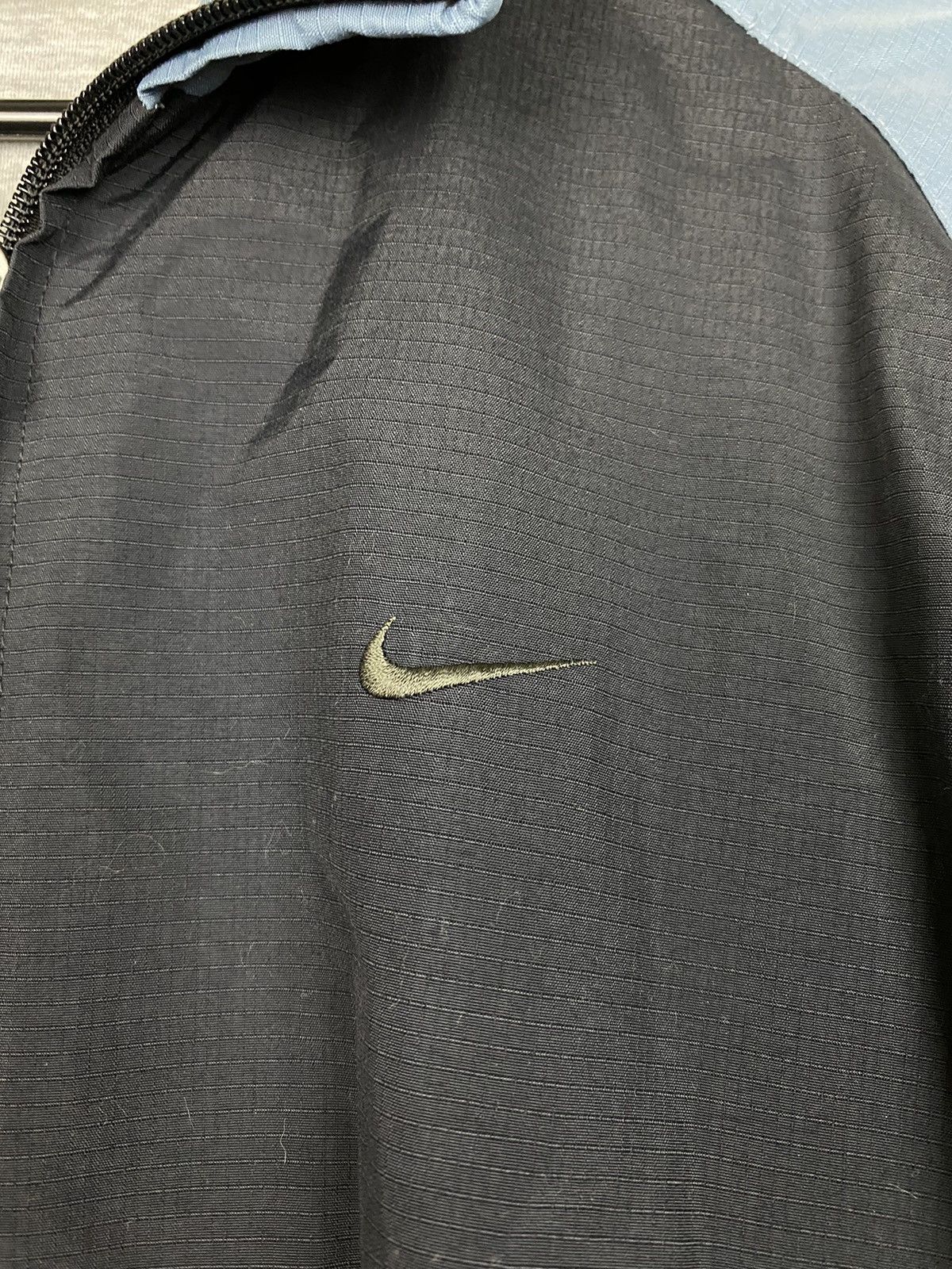 Nike Vintage y2k Nike Wind Breaker Zip Up Light Jacket Navy Size US M / EU 48-50 / 2 - 3 Thumbnail