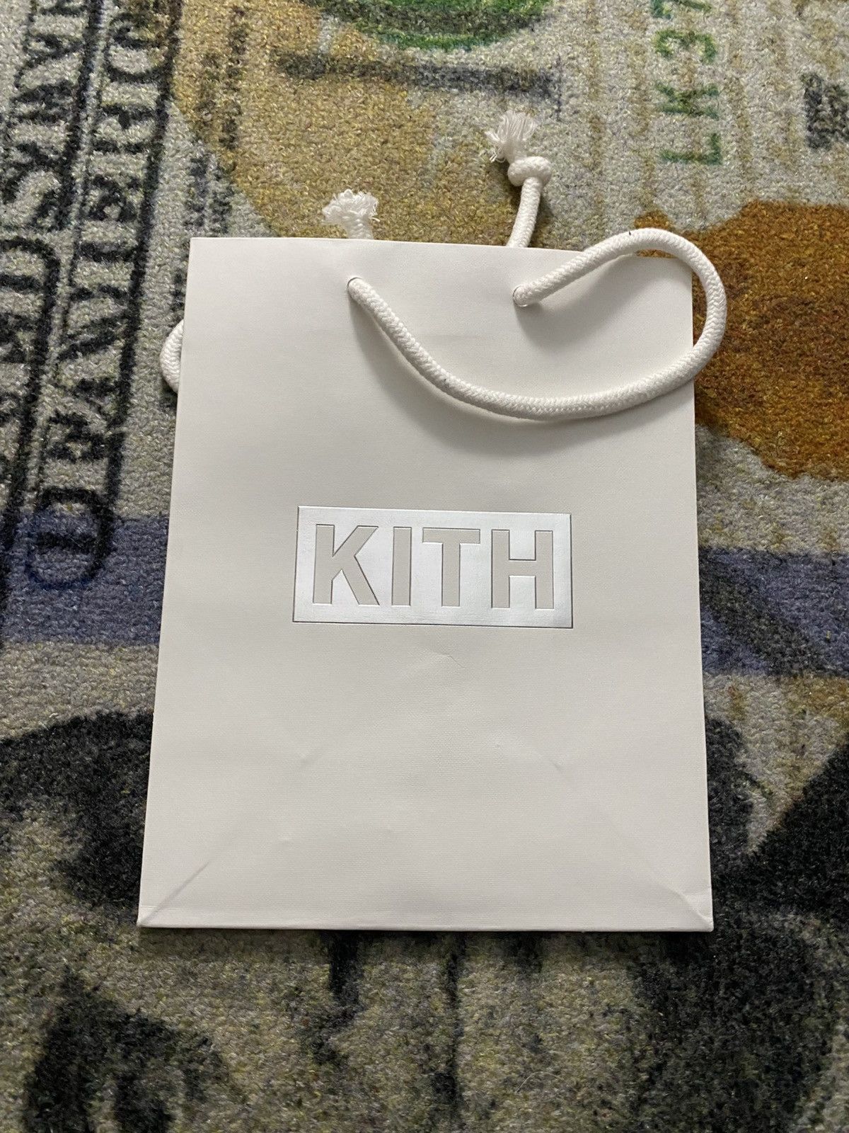 Kith Mini Shopping Bag in White, Men's