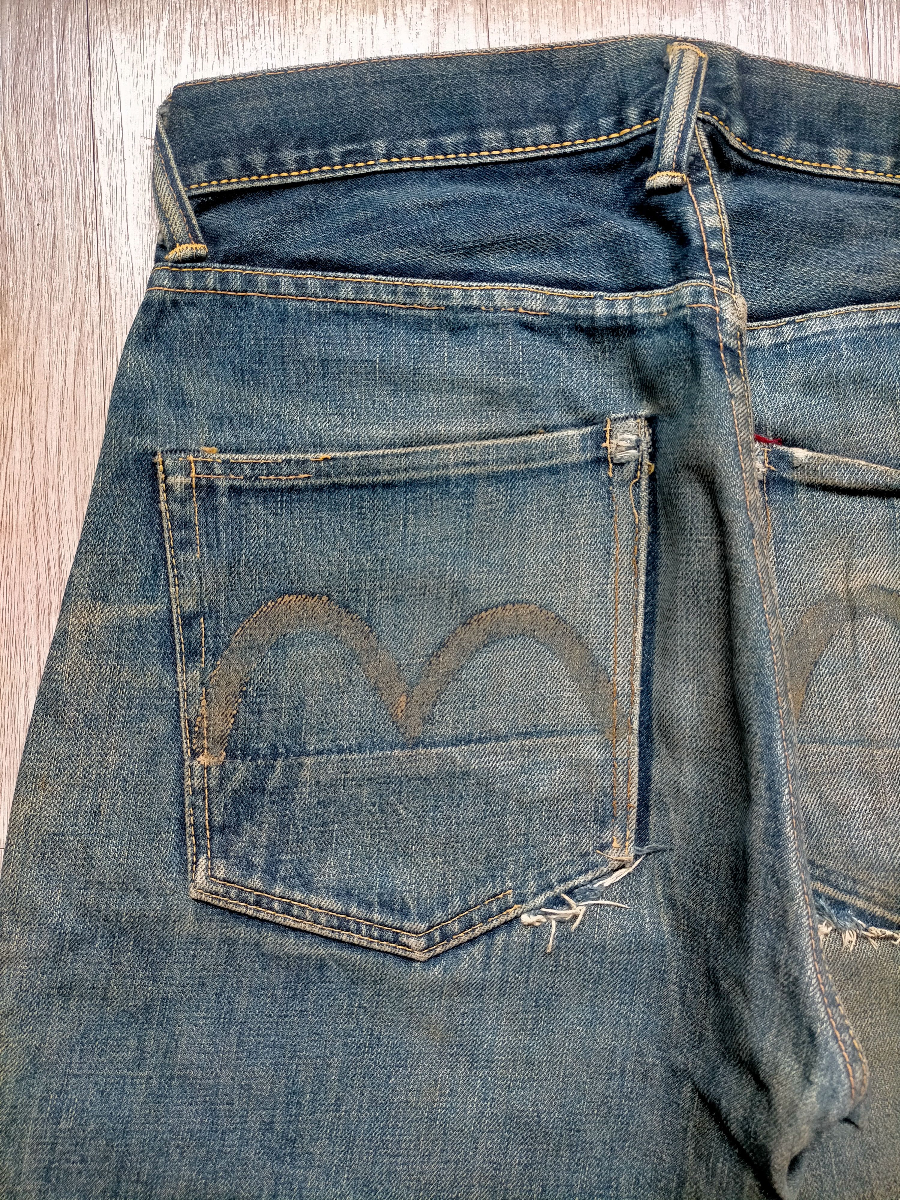 Evisu Vintage Evis Distressed selvedge Denim Size US 30 / EU 46 - 12 Thumbnail