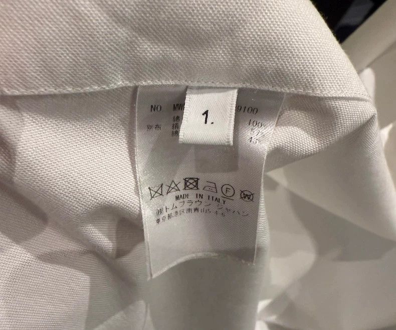 Thom Browne Thom Browne size1 Arm four bar shirt, white Size US S / EU 44-46 / 1 - 5 Thumbnail