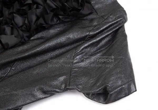 Comme des Garcons Comme des Garcons Black Retro Floral Leather Dress Size S / US 4 / IT 40 - 6 Thumbnail