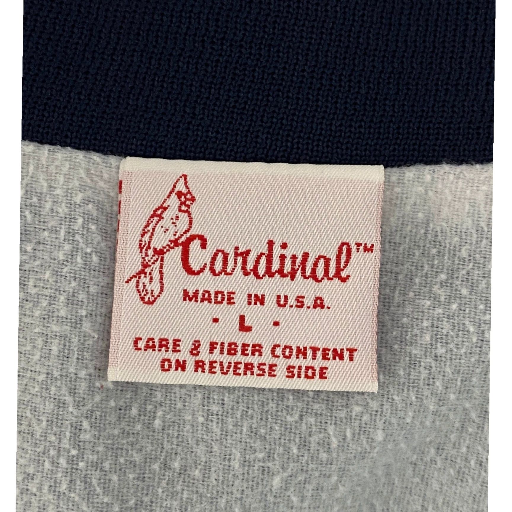 Vintage VINTAGE Cardinal Jacket Main Selling Point: Satin Bomber Navy Blue USA 1996 Softball Baseball Mt Prospect Park District Mens L Size US L / EU 52-54 / 3 - 2 Thumbnail