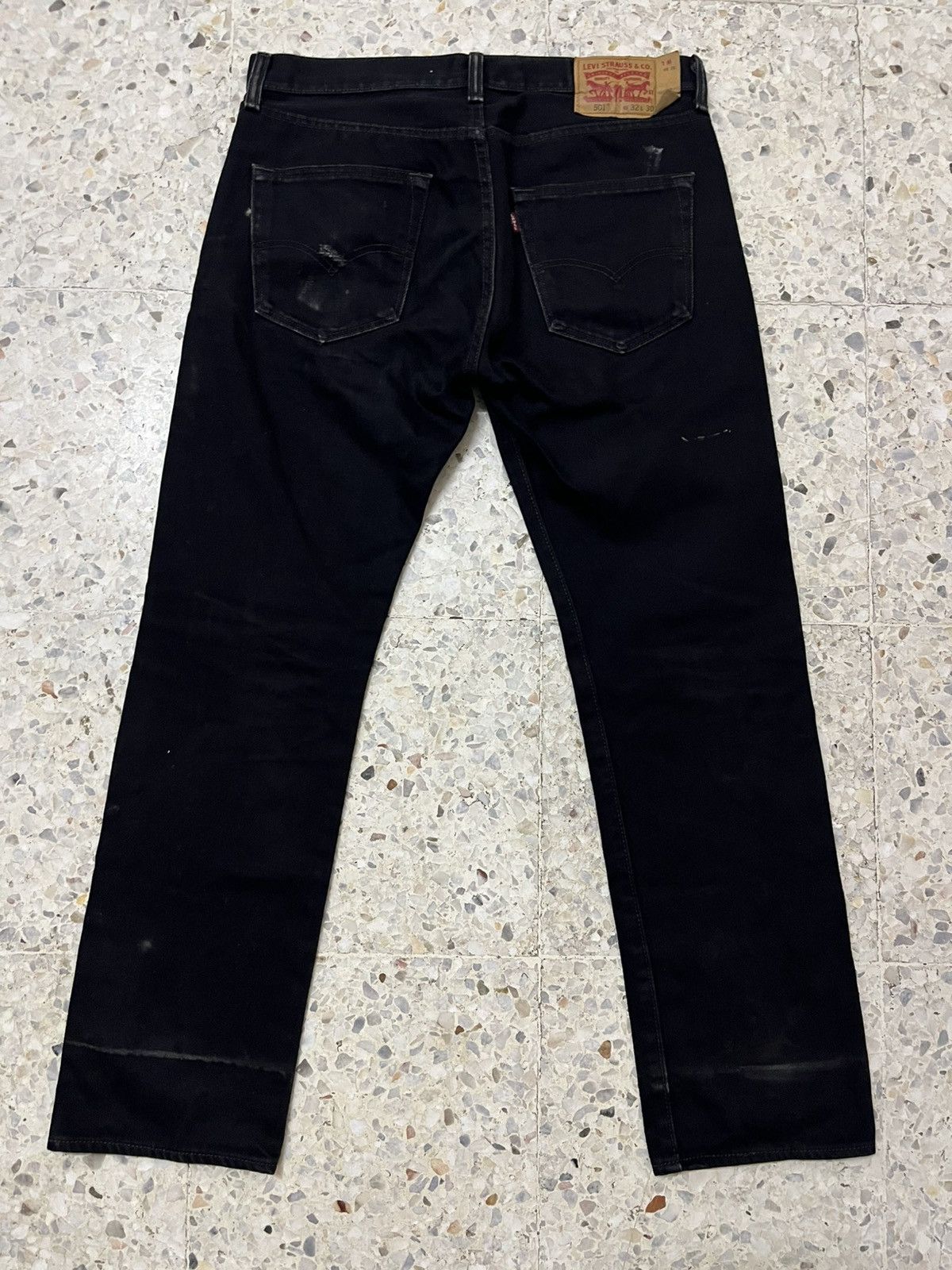 Levi's Vintage Clothing Levi’s 501 Black Distressed Jeans, Worn Fade Style Size US 33 - 2 Thumbnail