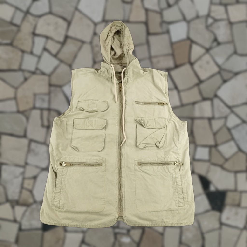 Banana Republic VINTAGE Banana Republic Men's Vest L Khaki Safari Utility 80s Outdoor Hiking Hunting Fishing Size US L / EU 52-54 / 3 - 1 Thumbnail