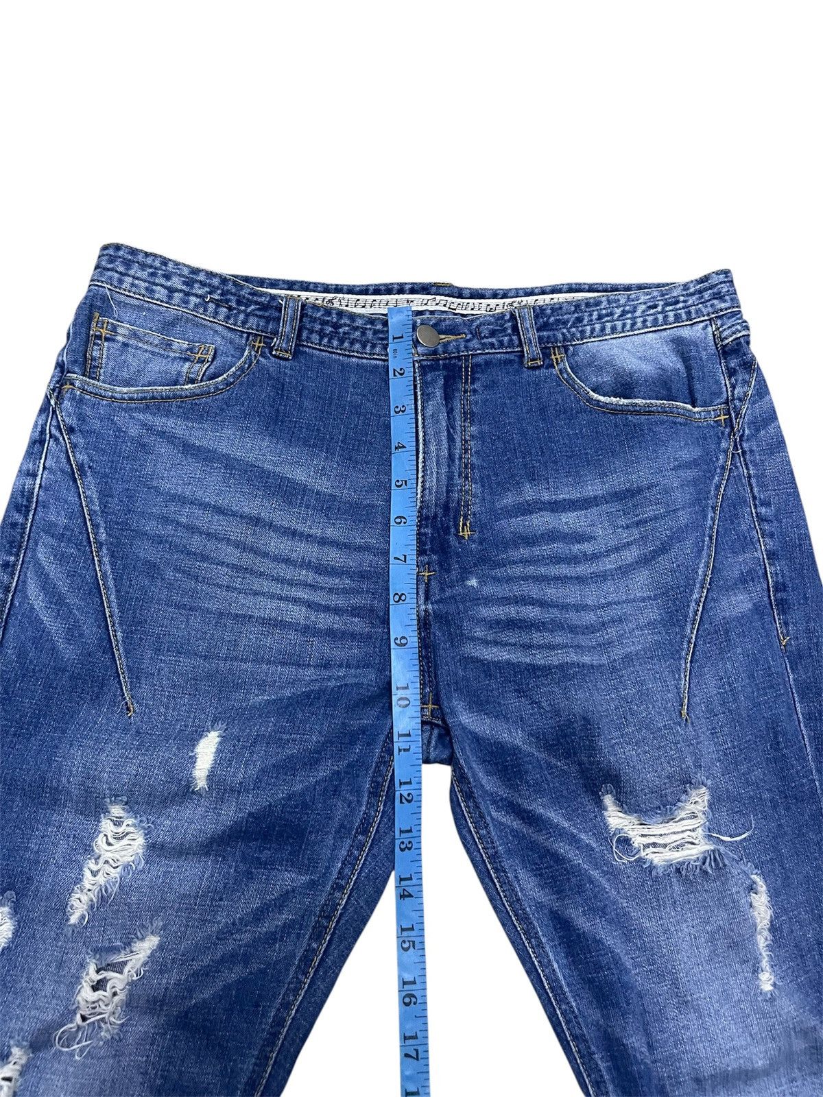 Number (N)ine Number N(ine) Skiny Jeans Distressed Size US 33 - 13 Thumbnail