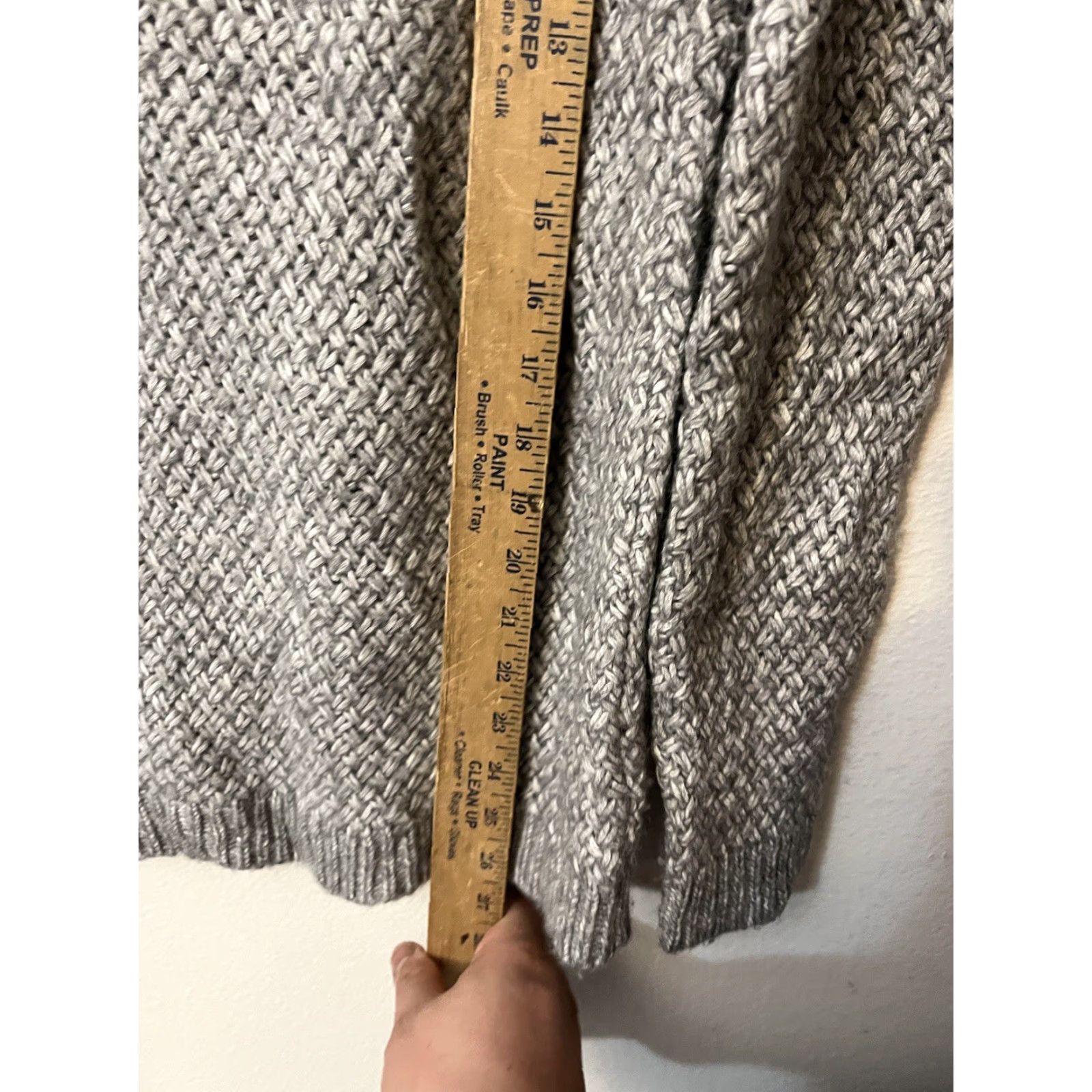 Theory Theory V Neck Sweater Women’s Small Gray Pullover Cotton Wool Blend Size S / US 4 / IT 40 - 5 Thumbnail