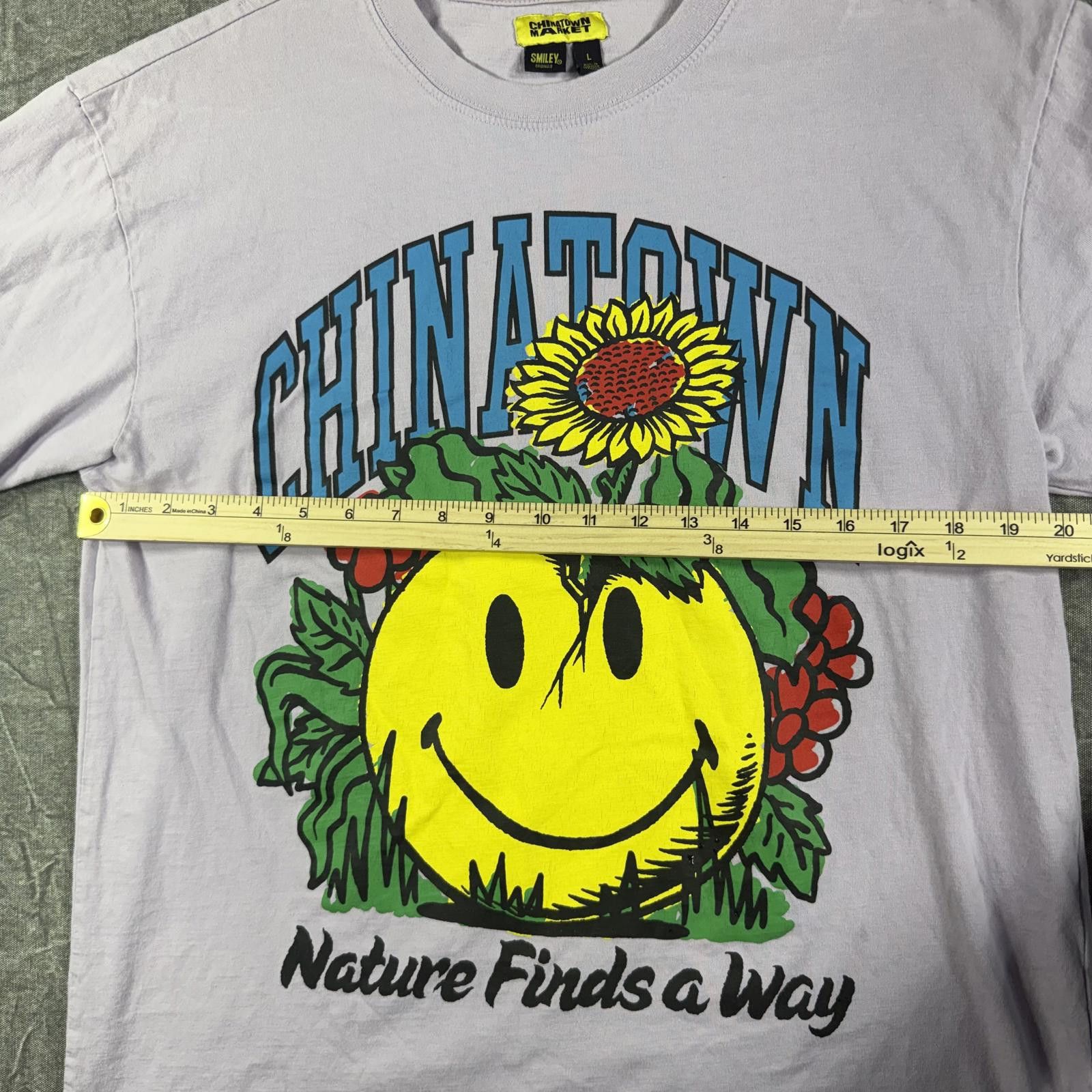 Other Chinatown Market Shirt Men's L Purple Smiley Originals Size US L / EU 52-54 / 3 - 5 Thumbnail