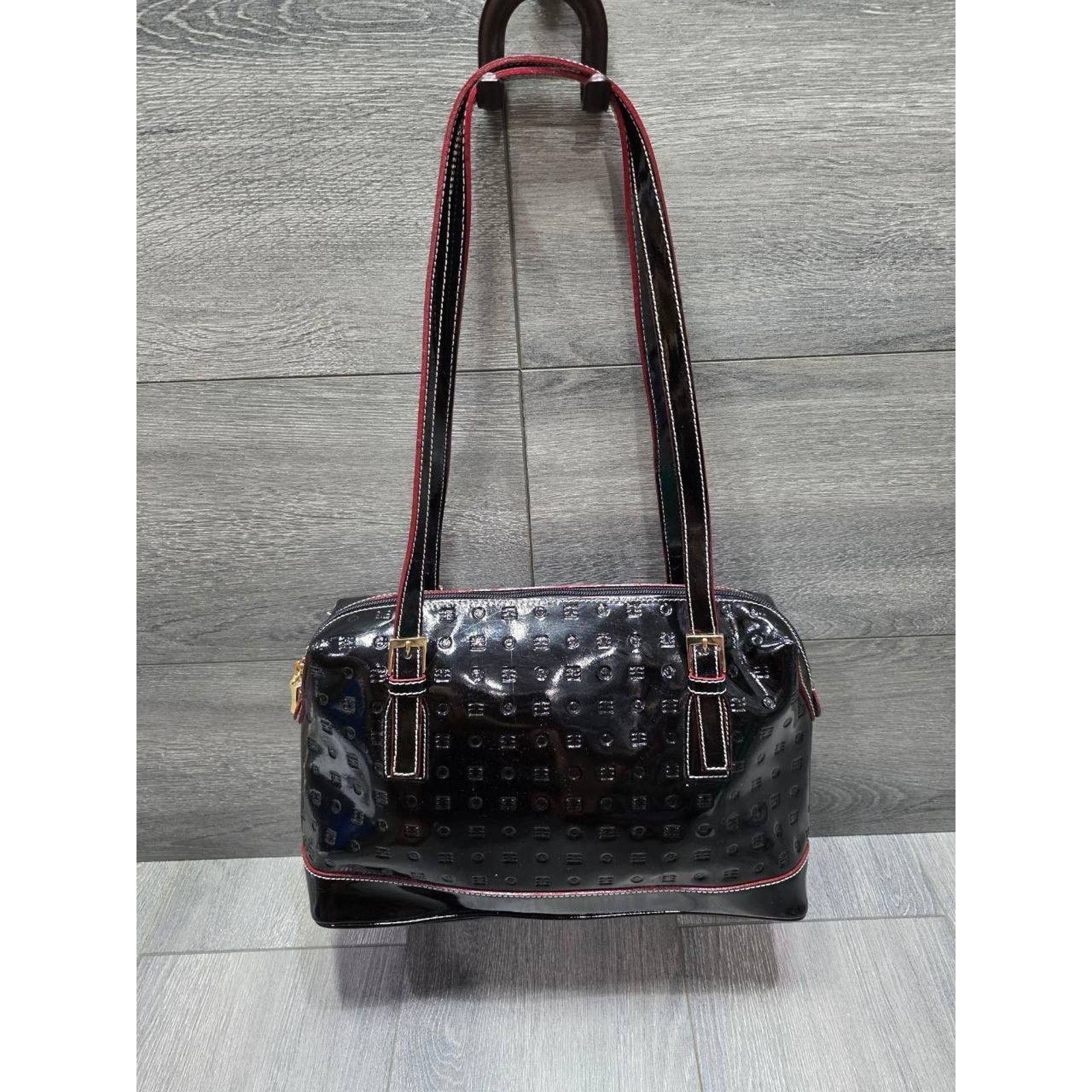 Base London Arcadia Vintage Aria Black Patent Shoulder Bag B000439 Size ONE SIZE - 2 Thumbnail