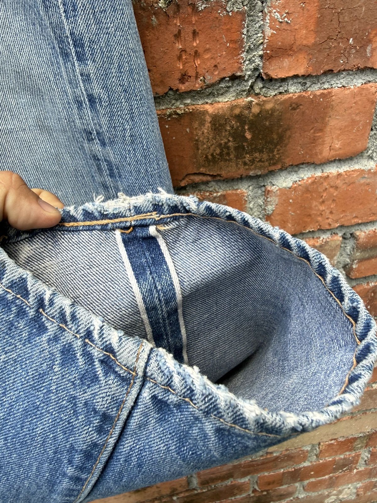 Levi's Vintage Clothing W33x30.5 Vintage levi’s 501 redline 80s repaired made in USA Size US 33 - 5 Thumbnail