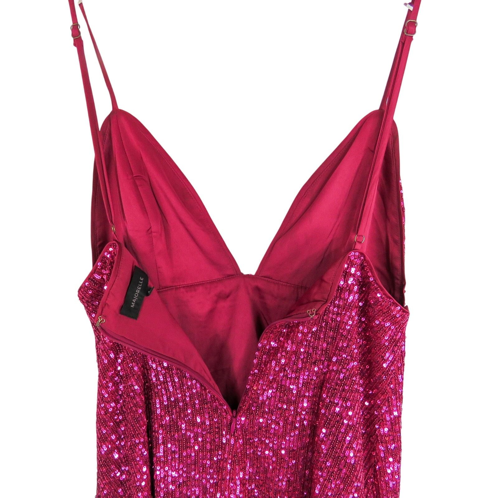 REVOLVE Revolve Majorelle Nyx Pink Sequin V-Neck Mini Dress Medium Size M / US 6-8 / IT 42-44 - 6 Thumbnail