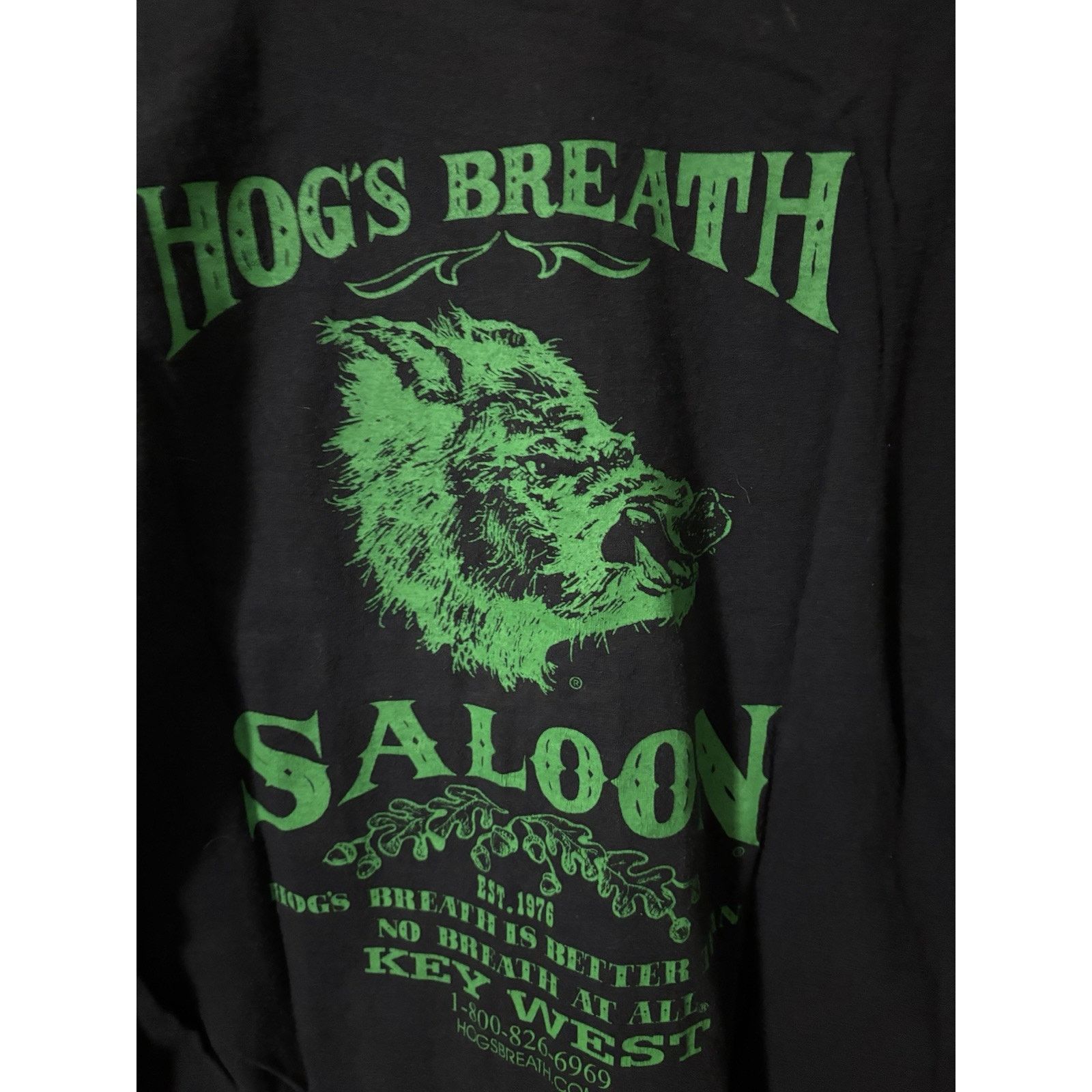 Vintage Hogs Breath Saloon T XL Black Key West Life Is Short Ride Size US XL / EU 56 / 4 - 3 Thumbnail