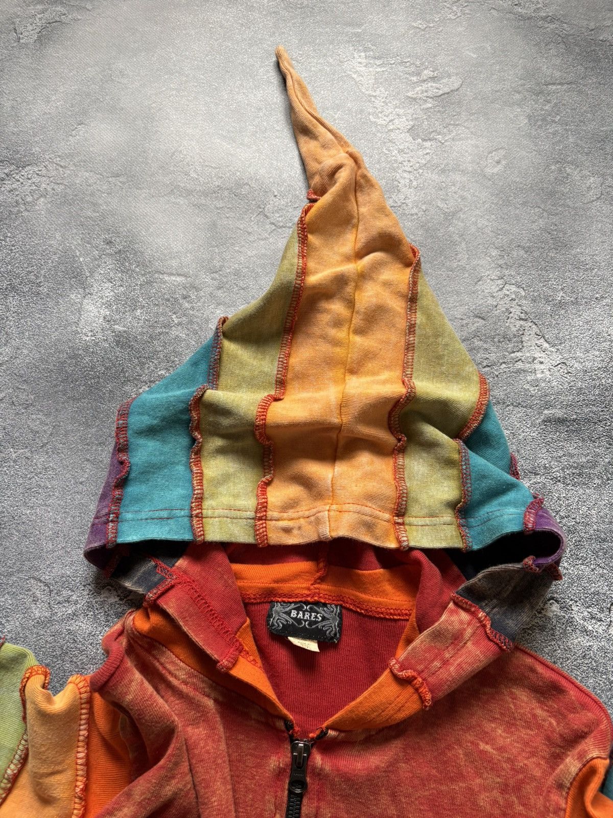 Japanese Brand Crazy Vintage Y2K Multicolour Japanese Zip Up Hoodie Size L / US 10 / IT 46 - 7 Thumbnail