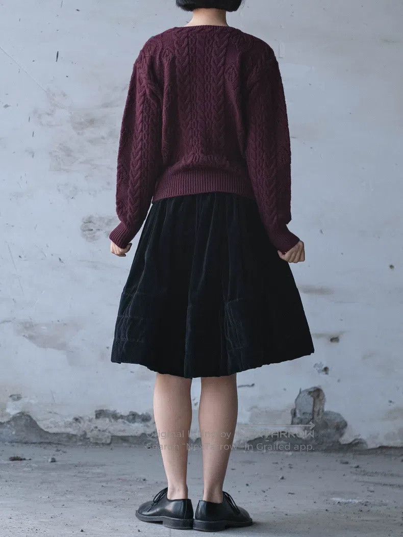 Comme des Garcons Comme Des Garcons size M Velvet Skirt Size 23" - 4 Thumbnail