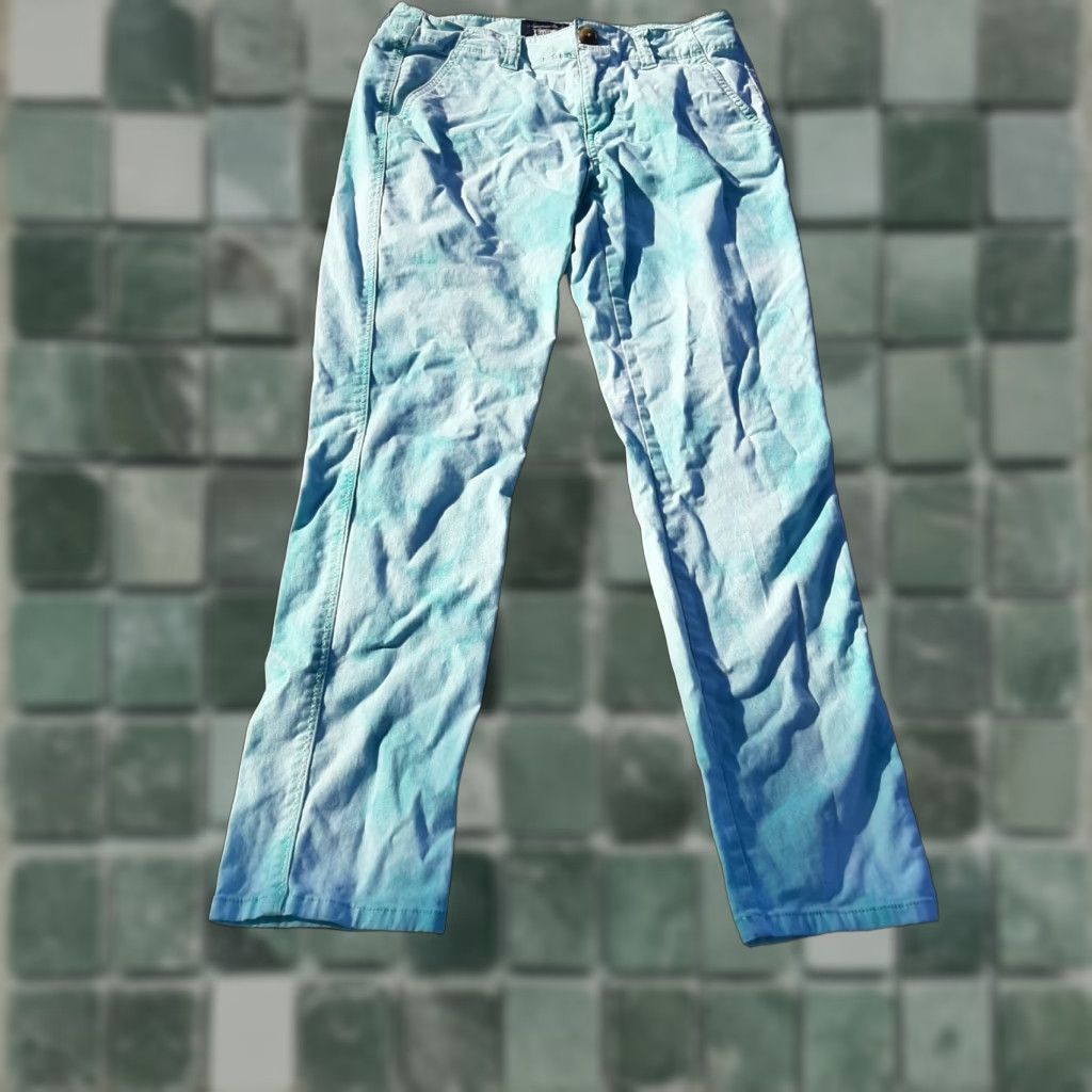 American Eagle Outfitters WOMENS American Eagle JEANS Denim Stretch SIZE 4 Tie Dye pattern Size 27" / US 4 / IT 40 - 1 Thumbnail