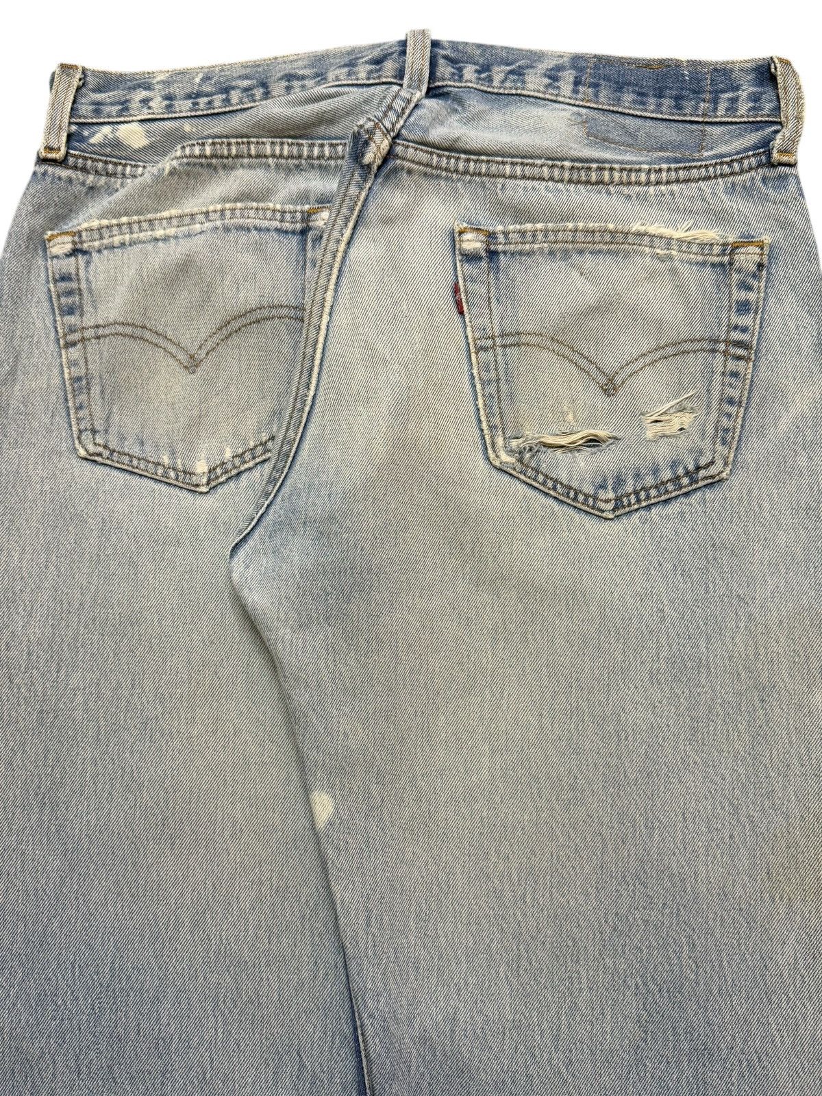 Levi's Vintage 90s Levis 501 Faded Wash Distressed Ripped Loose Fit Size US 32 / EU 48 - 6 Thumbnail