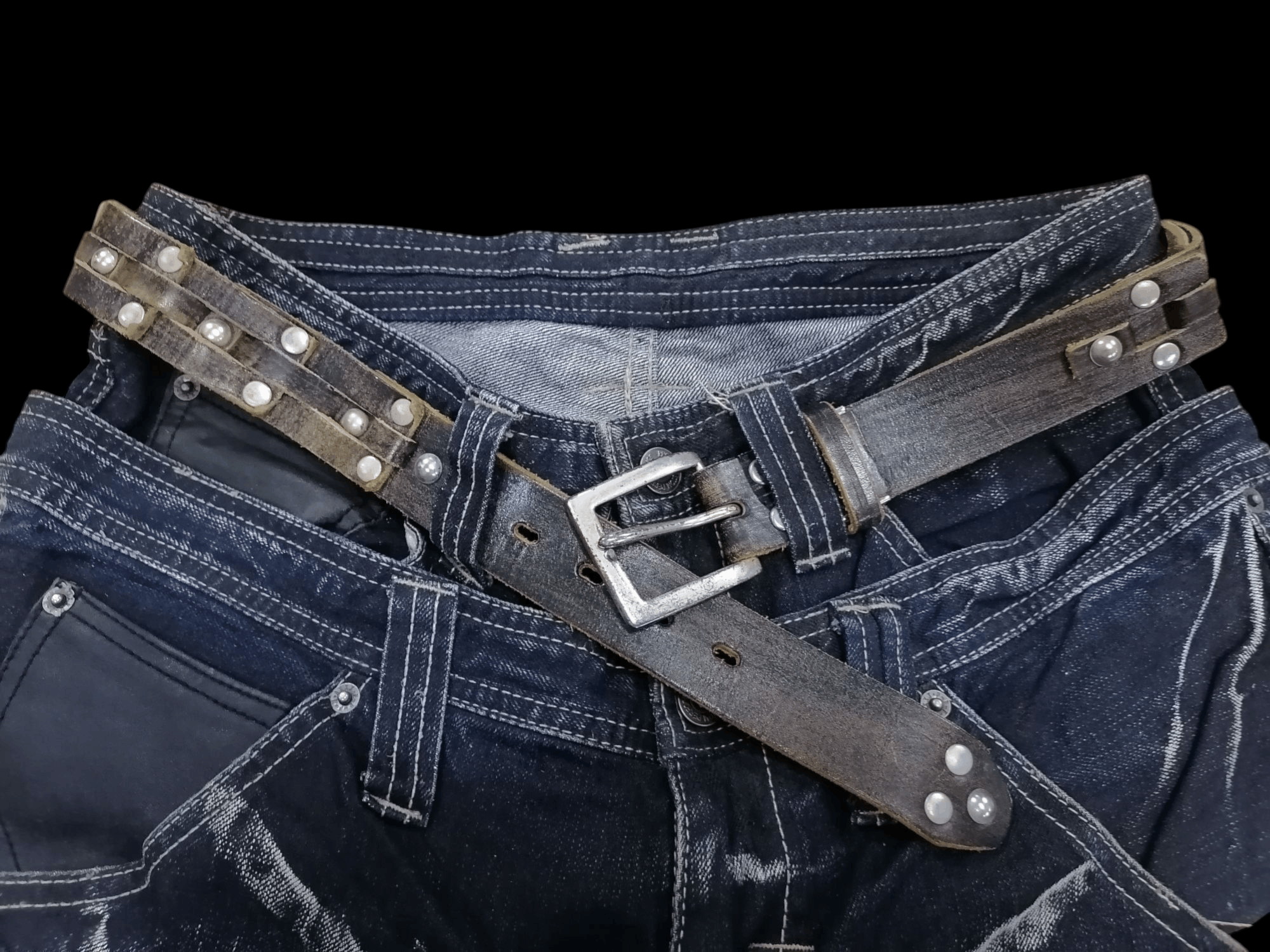14th Addiction × Hysteric Glamour × If Six Was Nine Japan Leather Craft Studded Leather Belts Size ONE SIZE - 1 Thumbnail