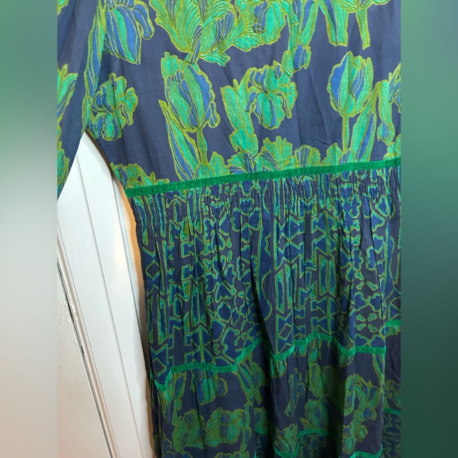 Other Ro’s Garden Navy Tulip Tiered Midi Dress Size M / US 6-8 / IT 42-44 - 4 Thumbnail