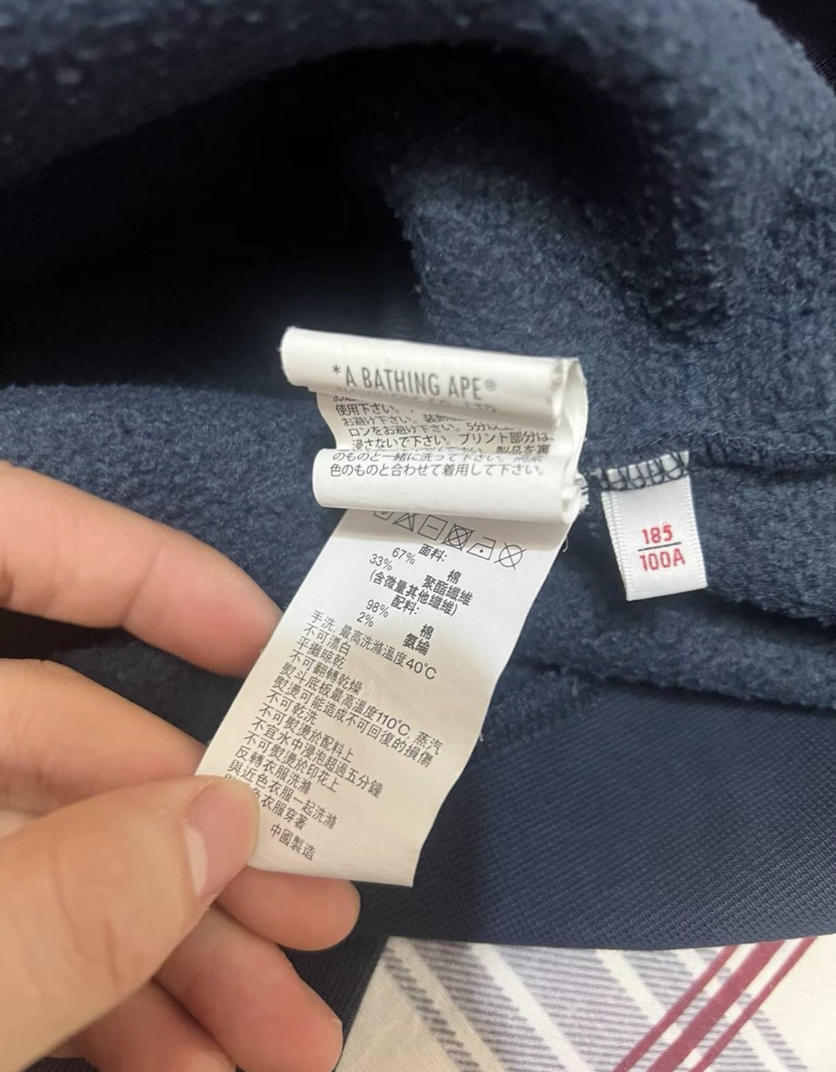 Bape AAPE OG Nigo era, ape head slogan print on sleeve hoodie Size US XL / EU 56 / 4 - 5 Thumbnail