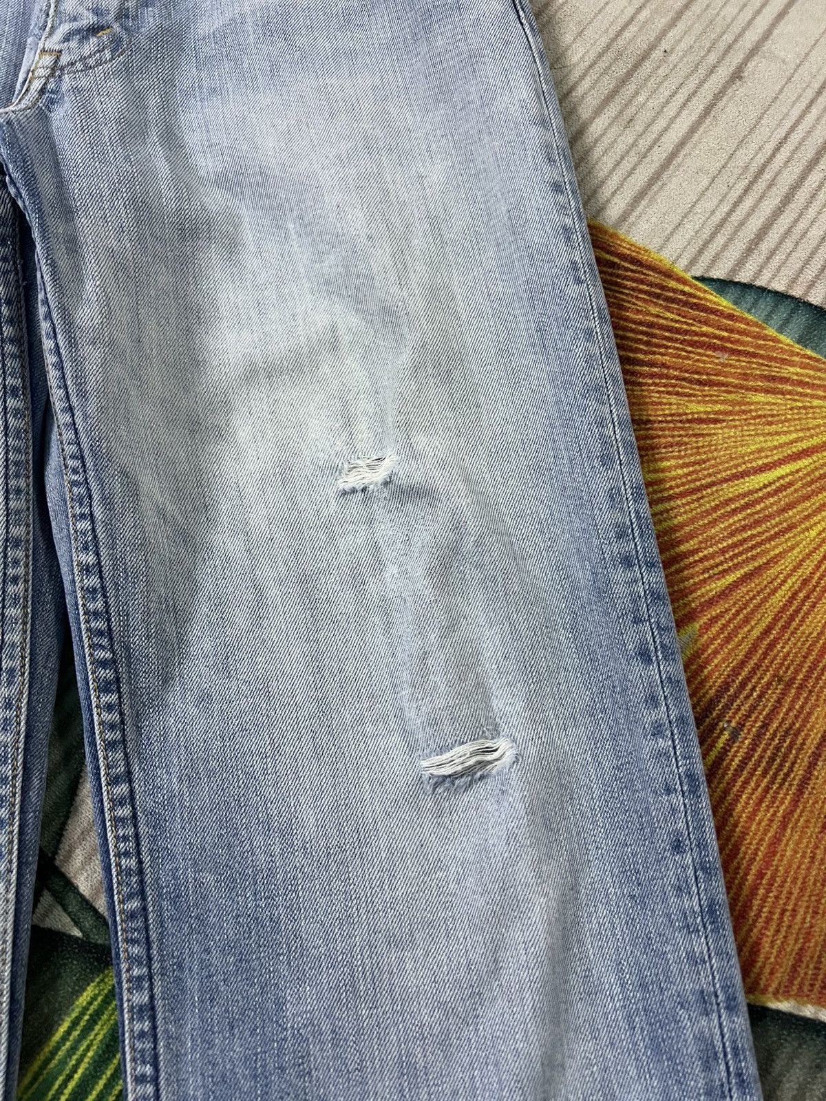 Levi's 💥Vintage Levis 533 Light Wash Distress Jean Size US 30 / EU 46 - 6 Thumbnail