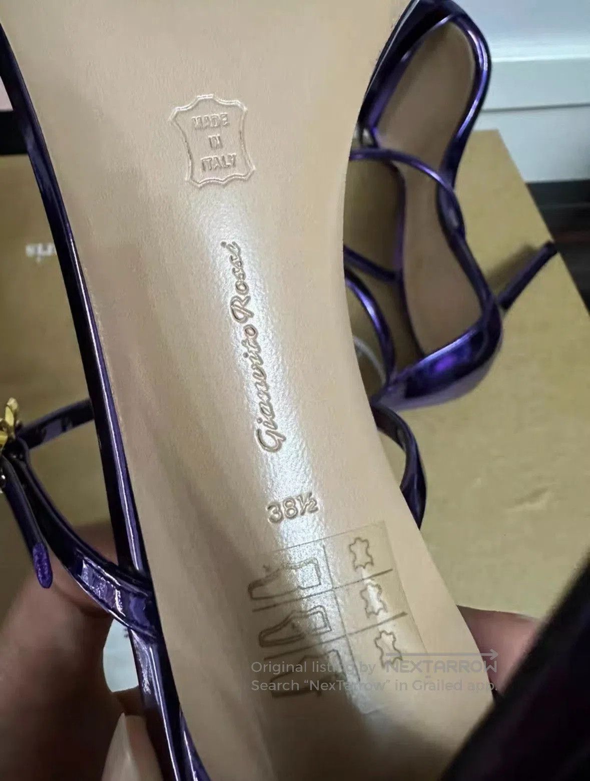 Gianvito Rossi Gianvito Rossi Purple High-Heel Sandals. Size US 7 / IT 37 - 6 Thumbnail