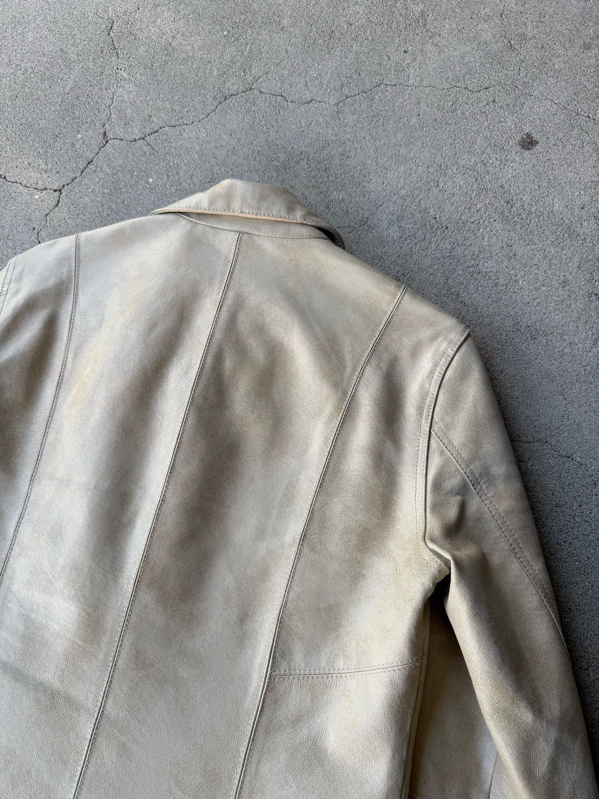 Morgan Homme Rare Japanese Label Y2K MORGAN HOMME 00's Leather Jacket Size US M / EU 48-50 / 2 - 6 Thumbnail