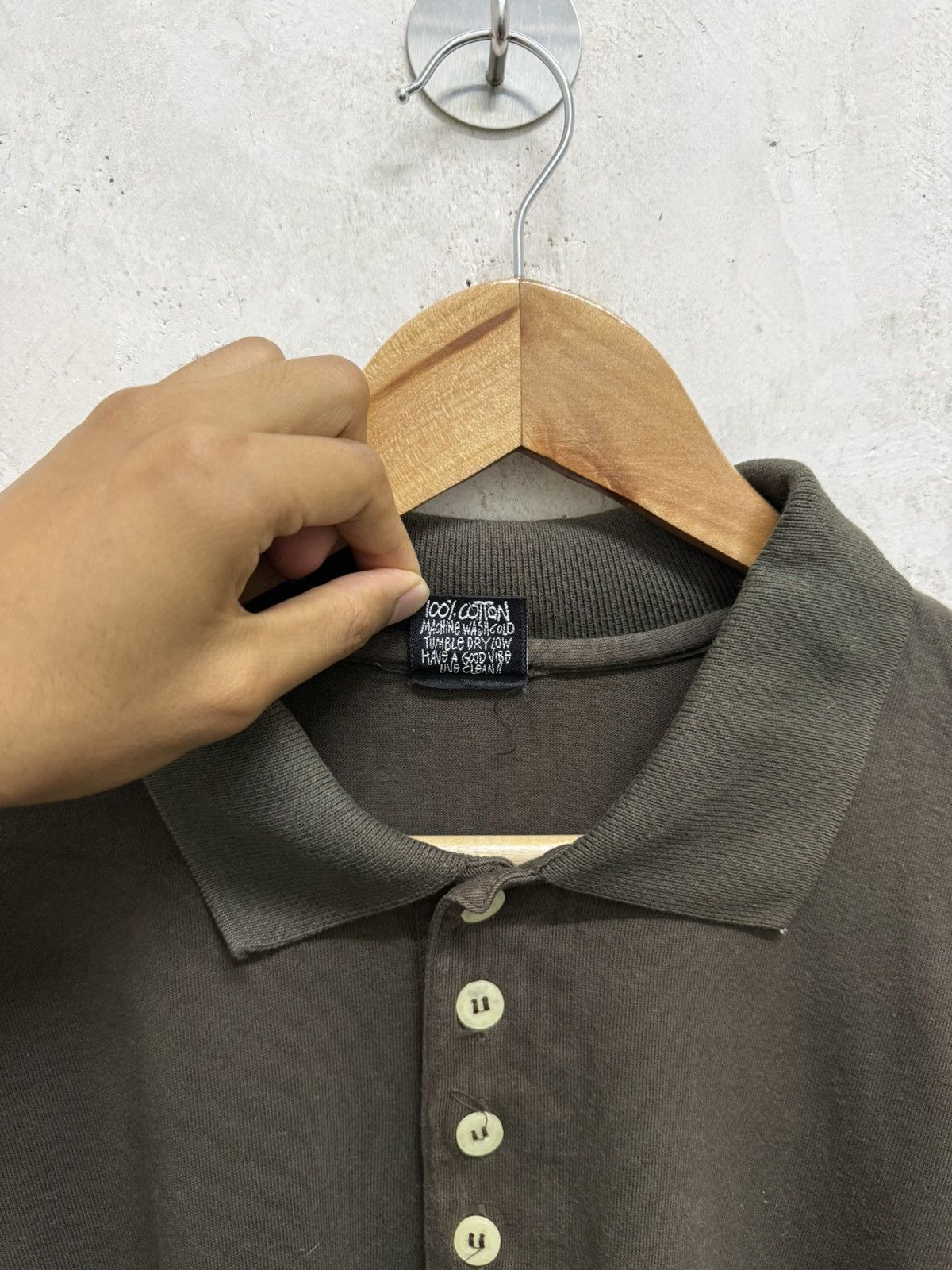 Stussy Vintage 80s Stussy Crown Embroidered Logo Baggy Polo Shirt Size US M / EU 48-50 / 2 - 6 Thumbnail