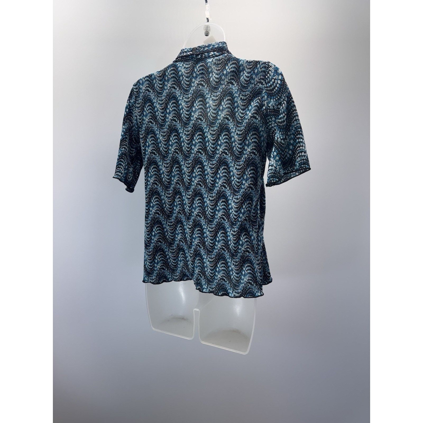 Other Notations Shirt Women’s Petite S Cardigan Tank Teal Black Size S / US 4 / IT 40 - 2 Thumbnail