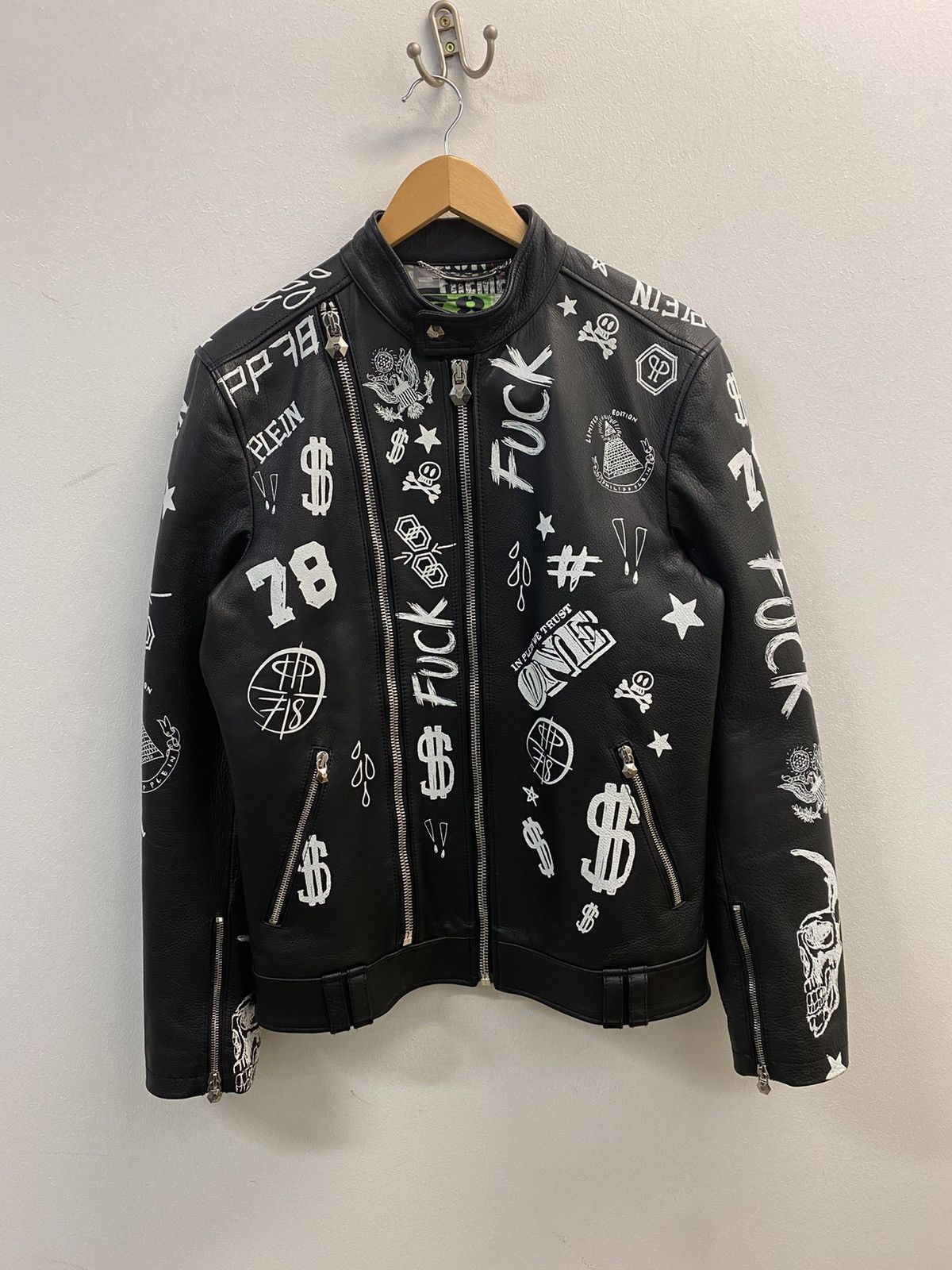 Philipp Plein Very Rare Limited Edition Philipp Plein Leather Jacket Size US M / EU 48-50 / 2 - 1 Thumbnail